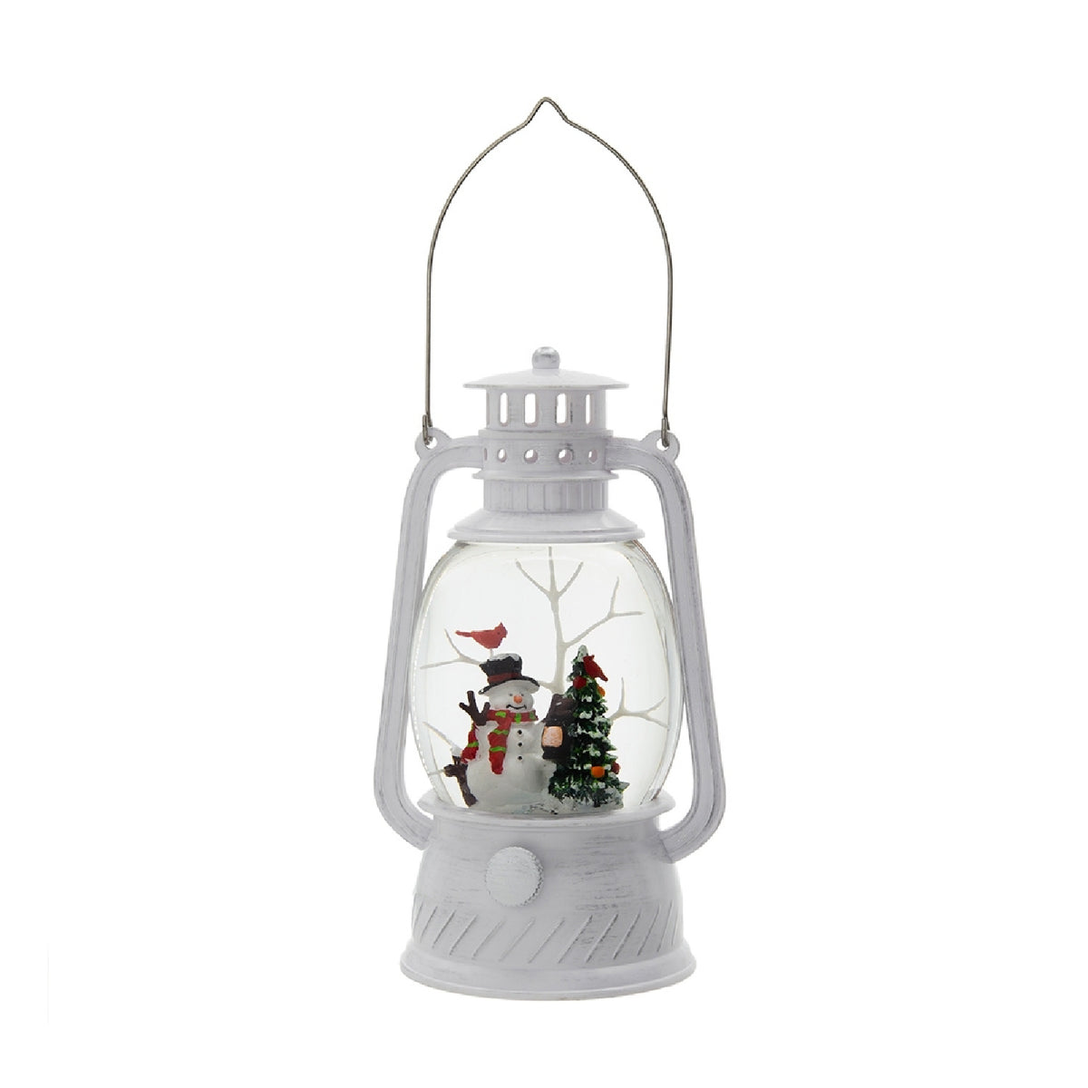 Modern European furniture - White Christmas Snowman Lantern with LED Lights - www.oroa.com
