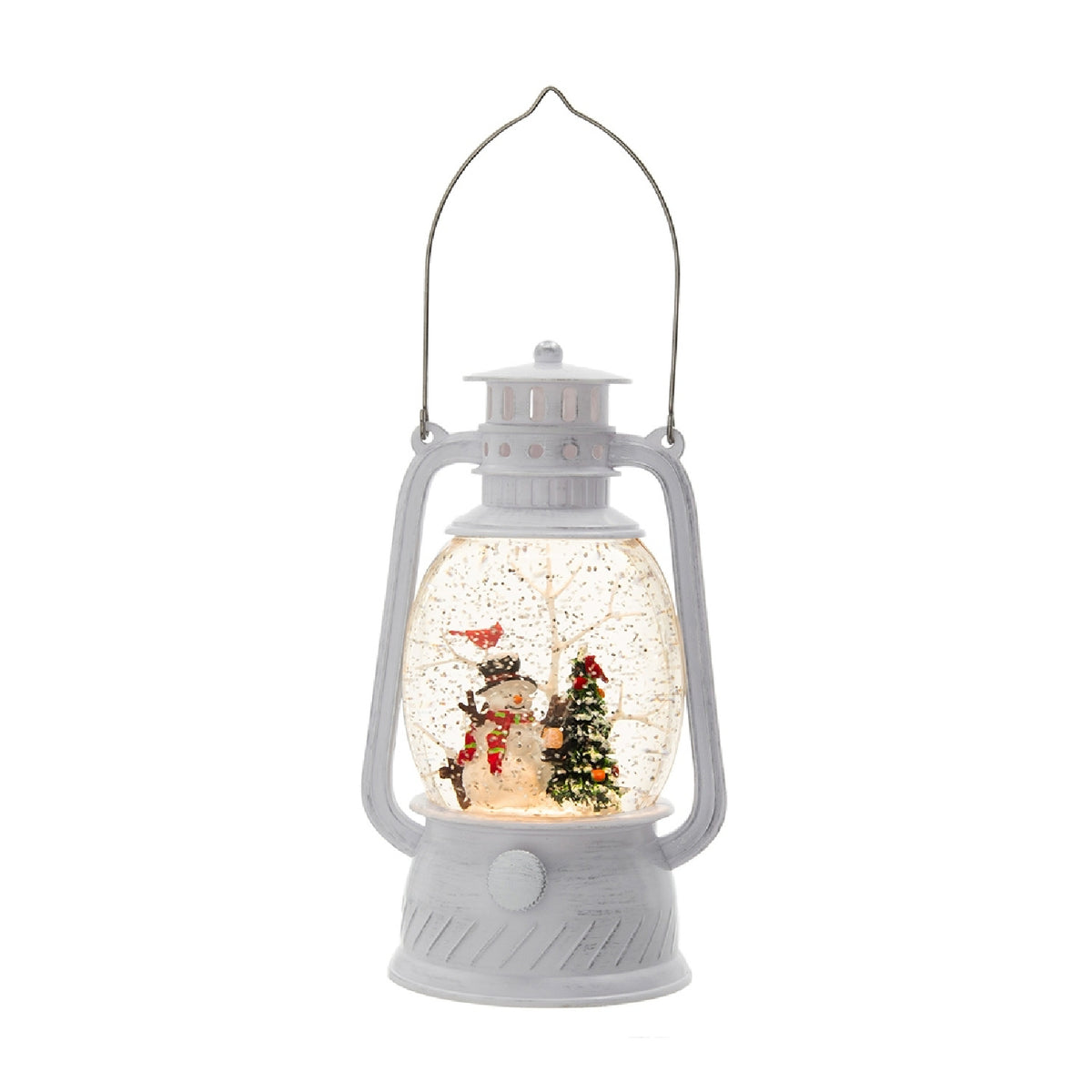 Modern European furniture - White Christmas Snowman Lantern with LED Lights - www.oroa.com