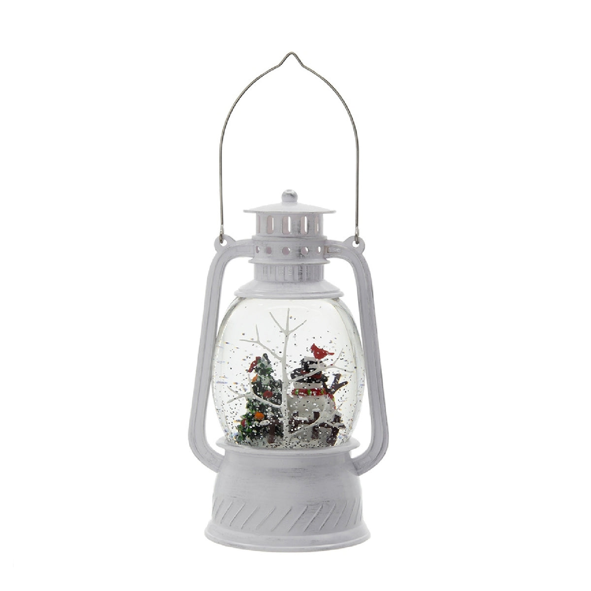 Modern European furniture - White Christmas Snowman Lantern with LED Lights - www.oroa.com