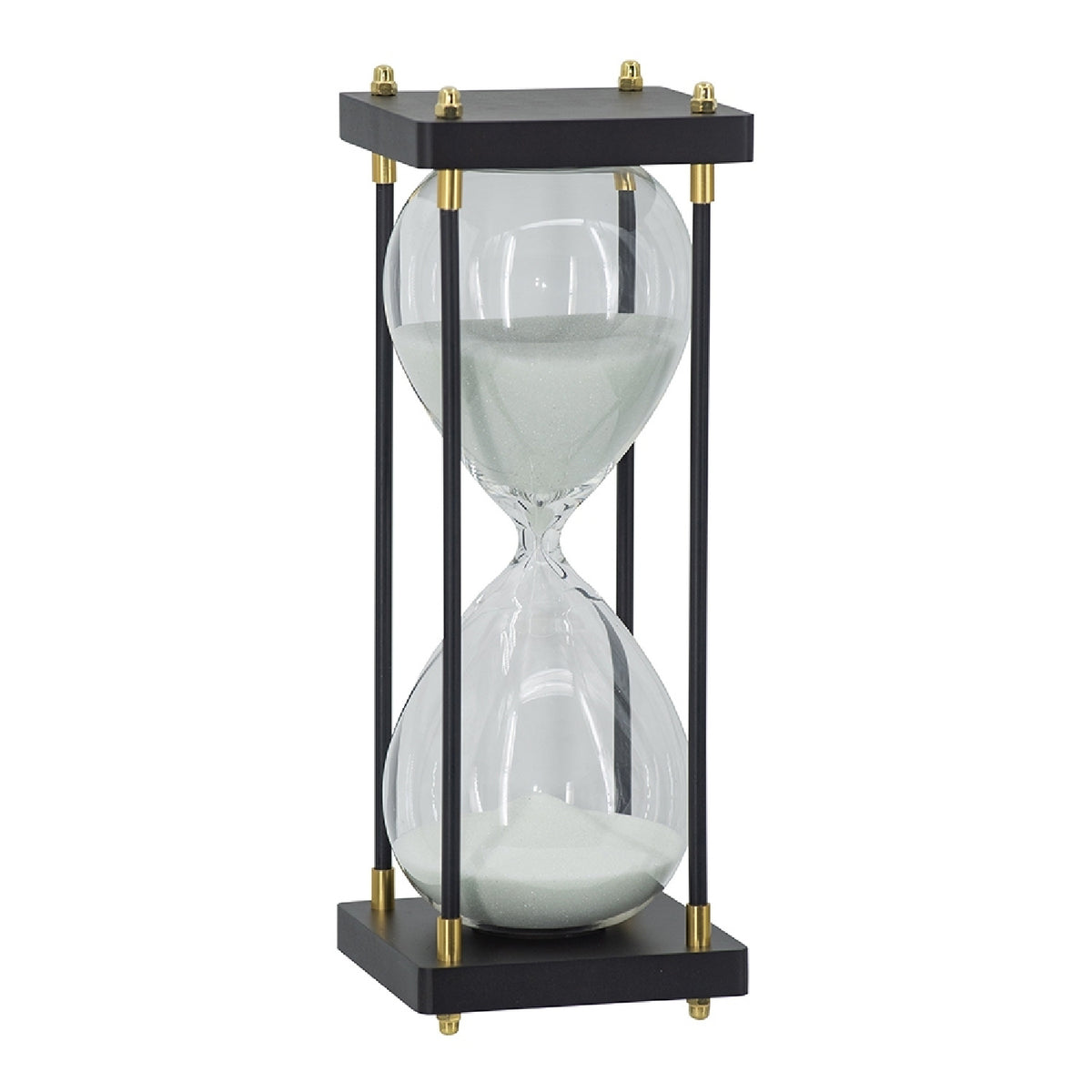 White Wooden Frame Hourglass | OROA