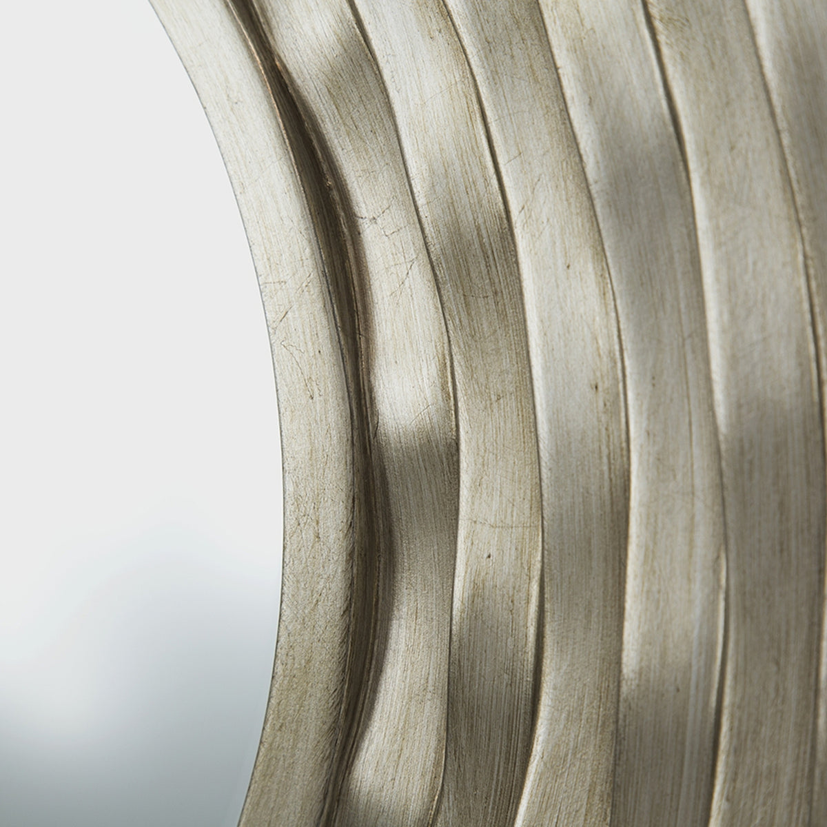 Modern European furniture - Silver Round Wall Mounted Mirror - www.oroa.com