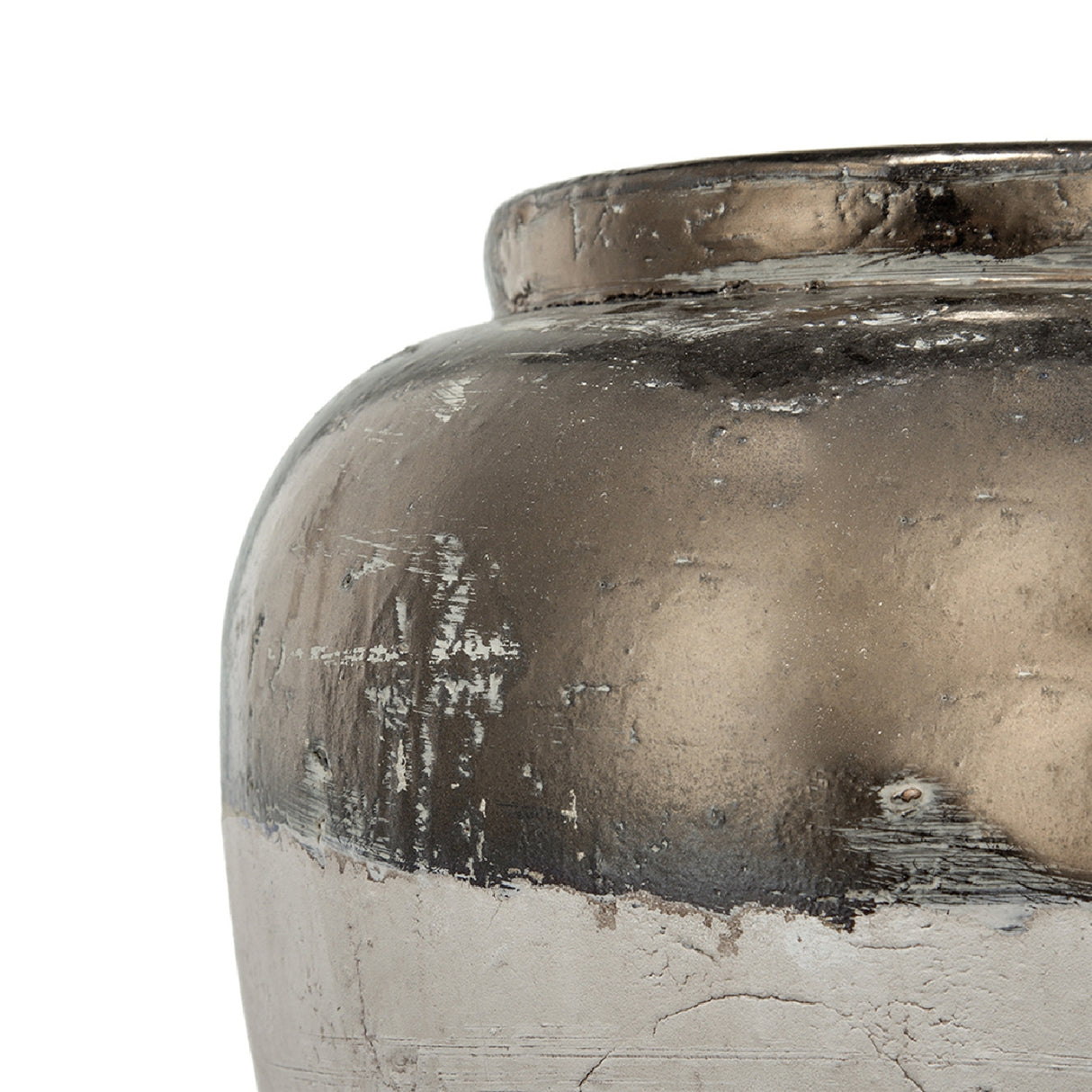 Round Sienna Brown Ceramic Accent Vase | OROA