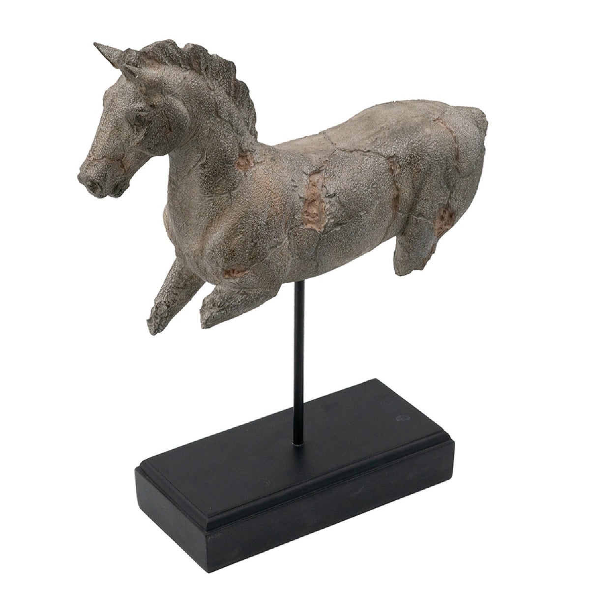 Antique Horse Statue On Stand | OROA