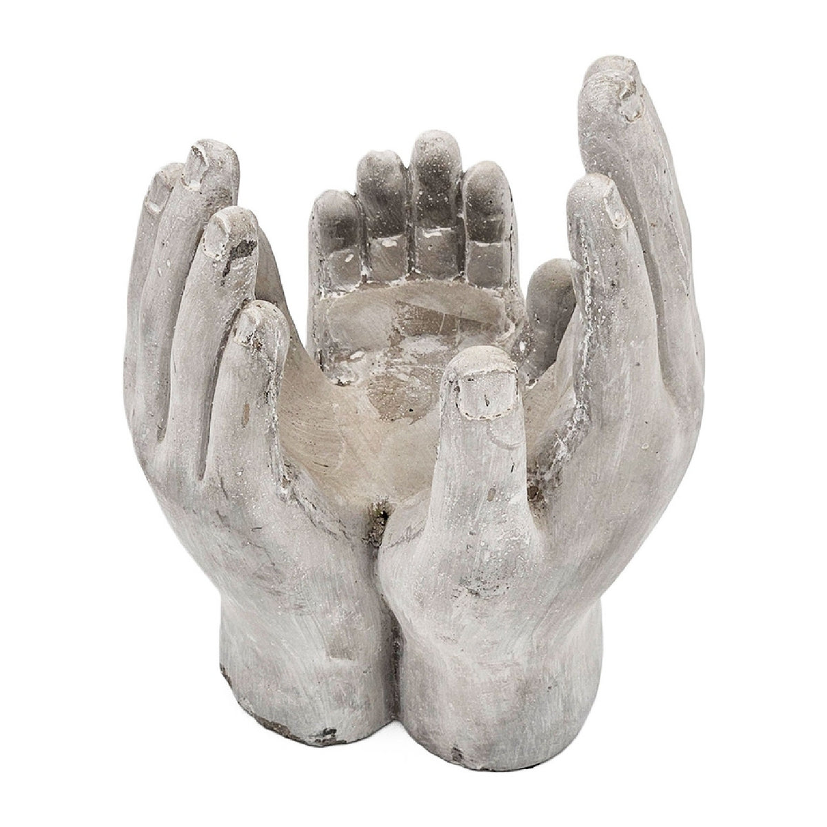 Accepting Hands Cement Planters (2) | OROA