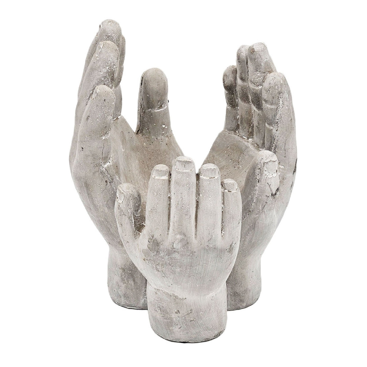 Accepting Hands Cement Planters (2) | OROA