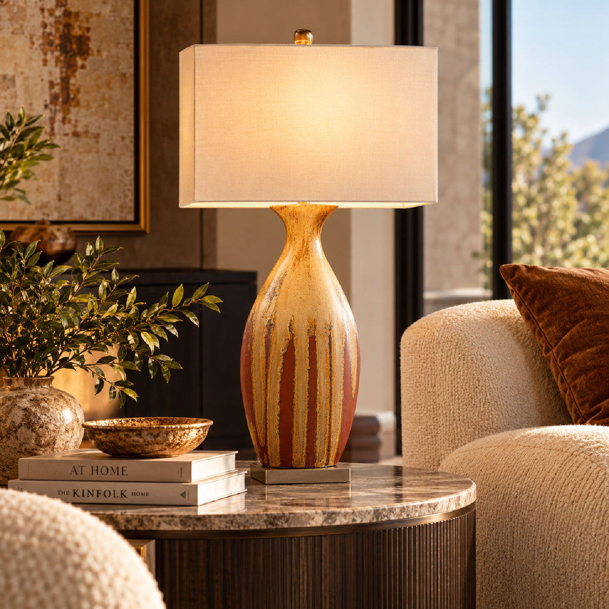 Multicolor Ceramic Table Lamp | OROA