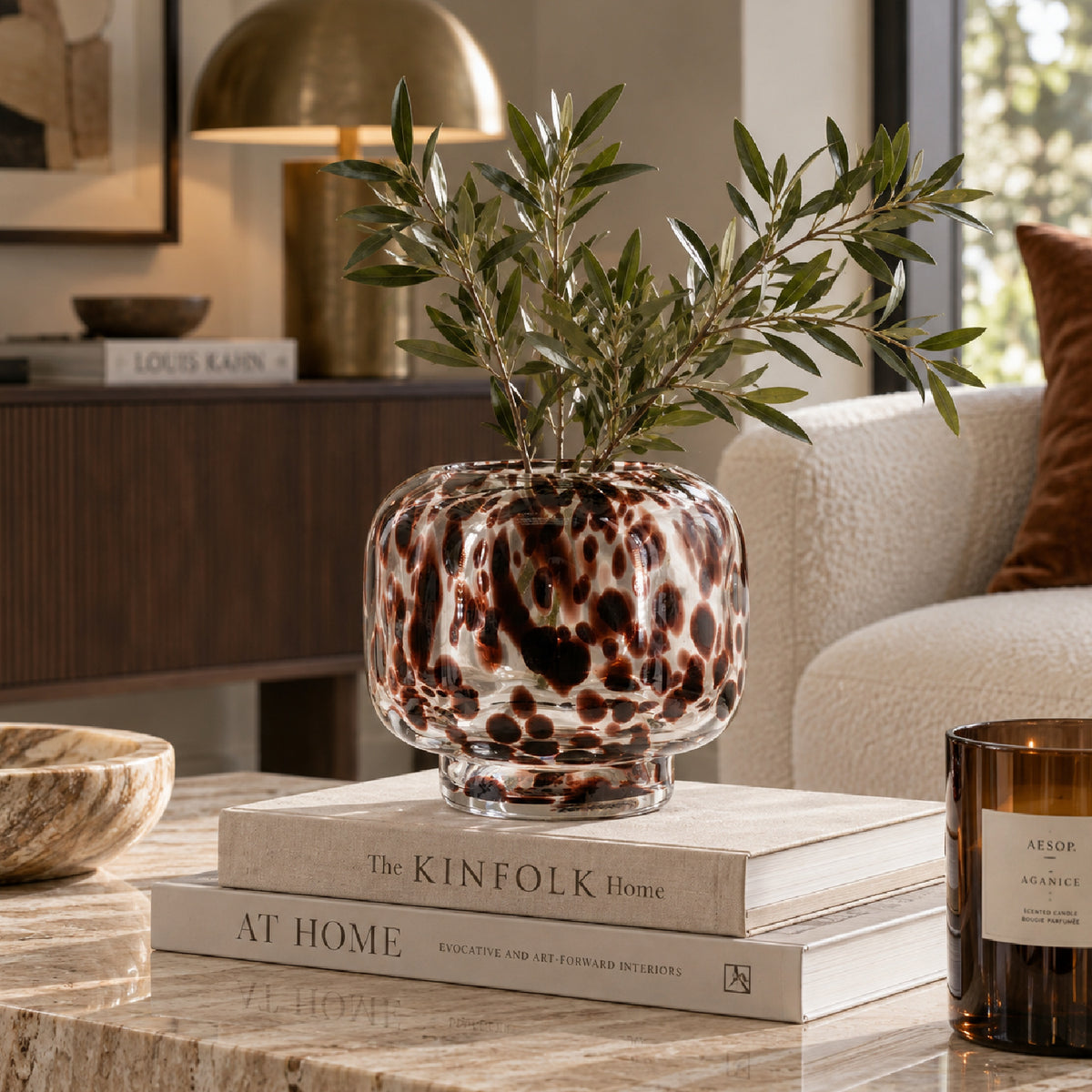 Artistic Amber Spots Accent Vase S | OROA