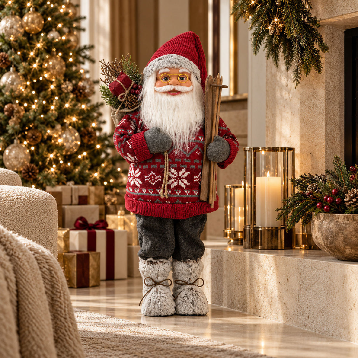 Standing Santa Christmas Decor | OROA