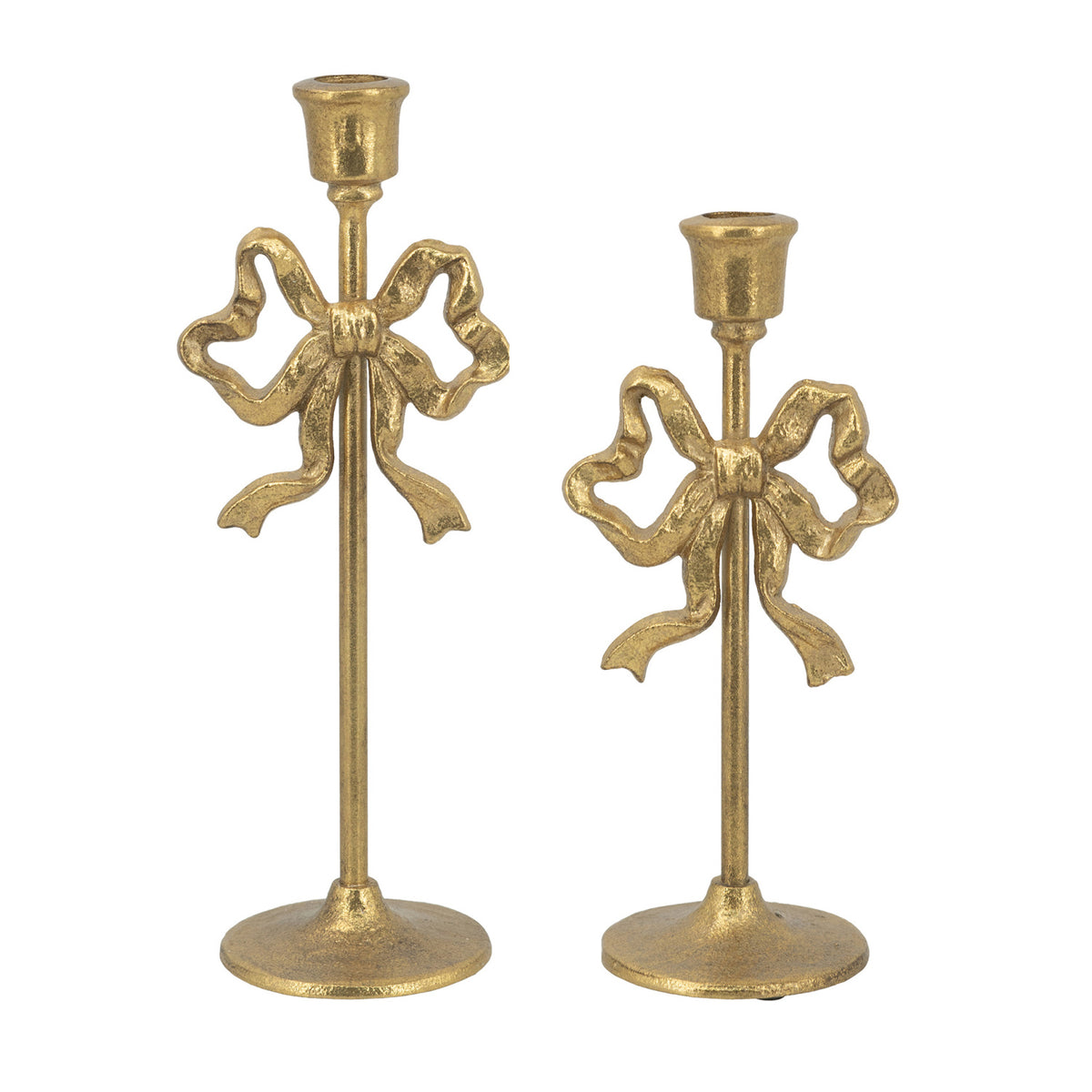 Modern European furniture - Gold Cast Iron Candle Holders - www.oroa.com