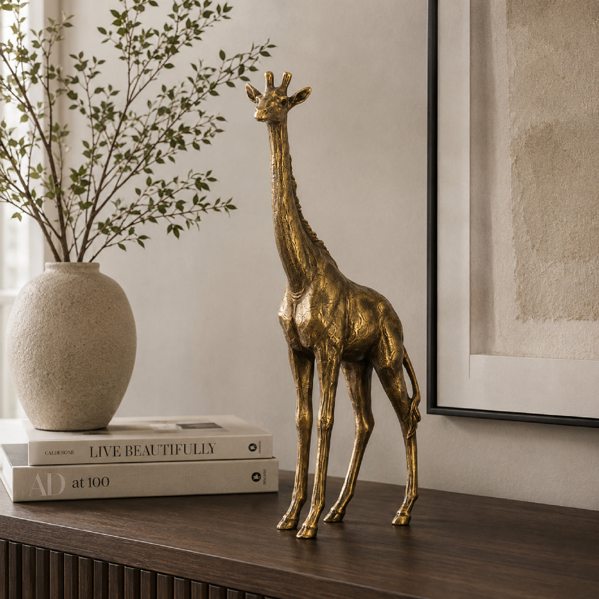 Copper Giraffe Statue | OROA