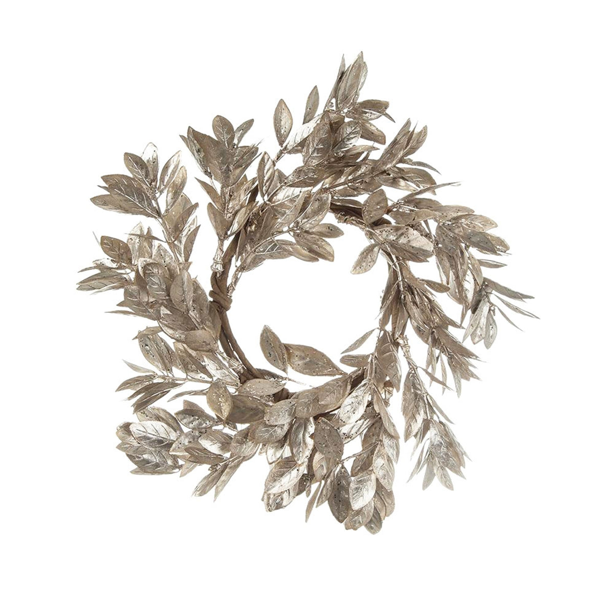 Modern European furniture - Champagne Gold Boxwood Christmas Candle Rings (6) - www.oroa.com