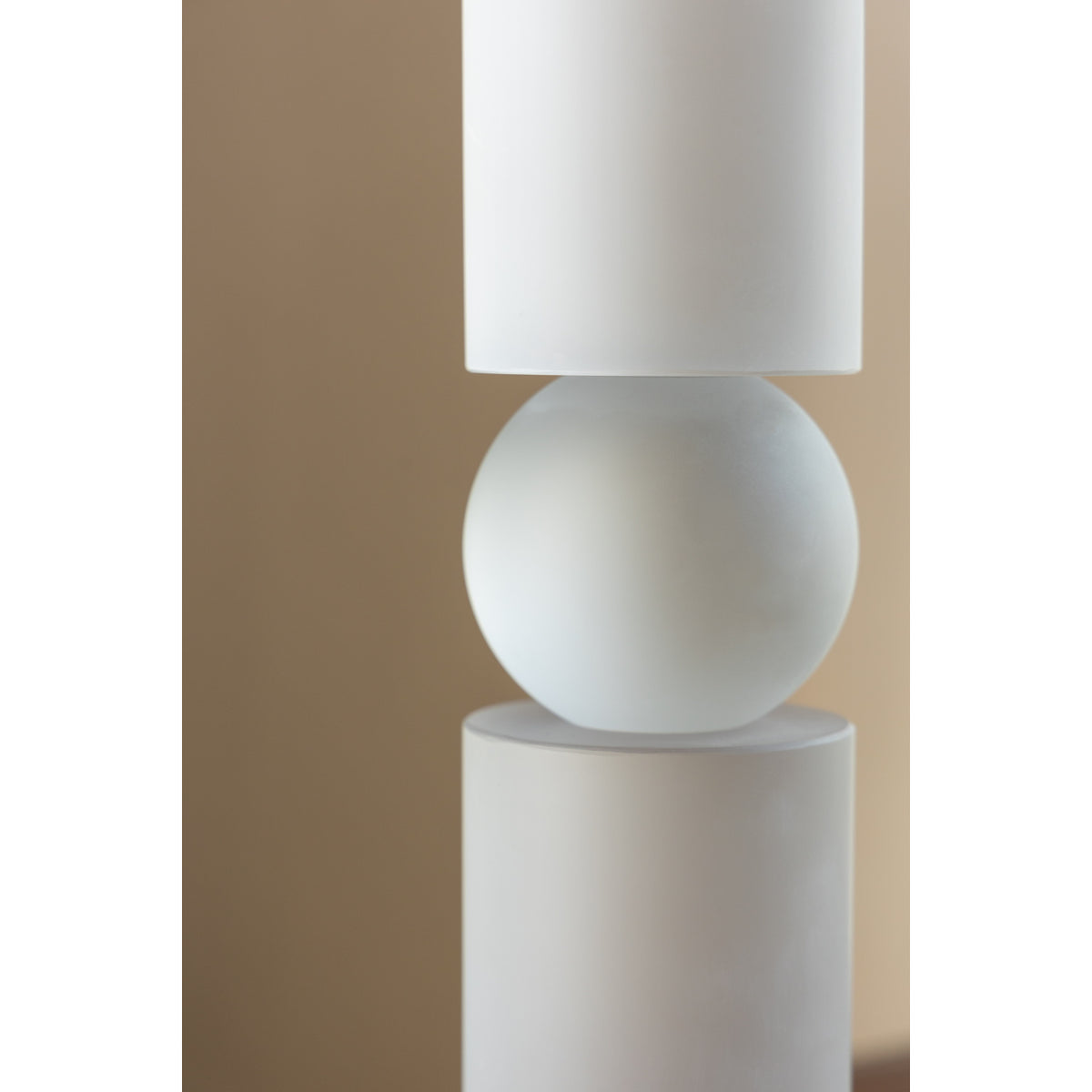Modern European furniture - White Large Glass Candle Holder - www.oroa.com
