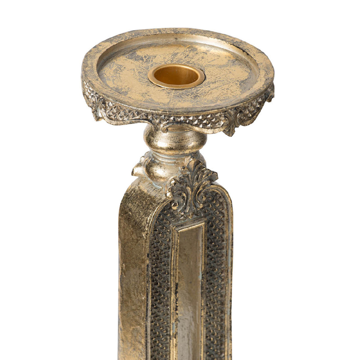 Antique Gold Cutout Candle Holder | OROA