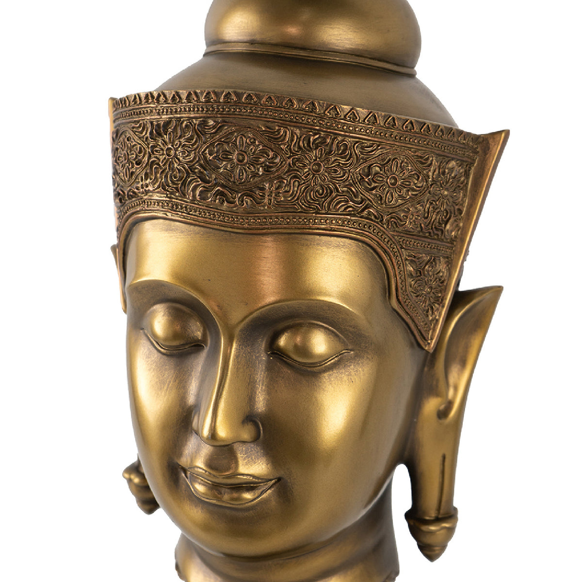 Modern European furniture - Multicolor Buddha Head Statue - www.oroa.com