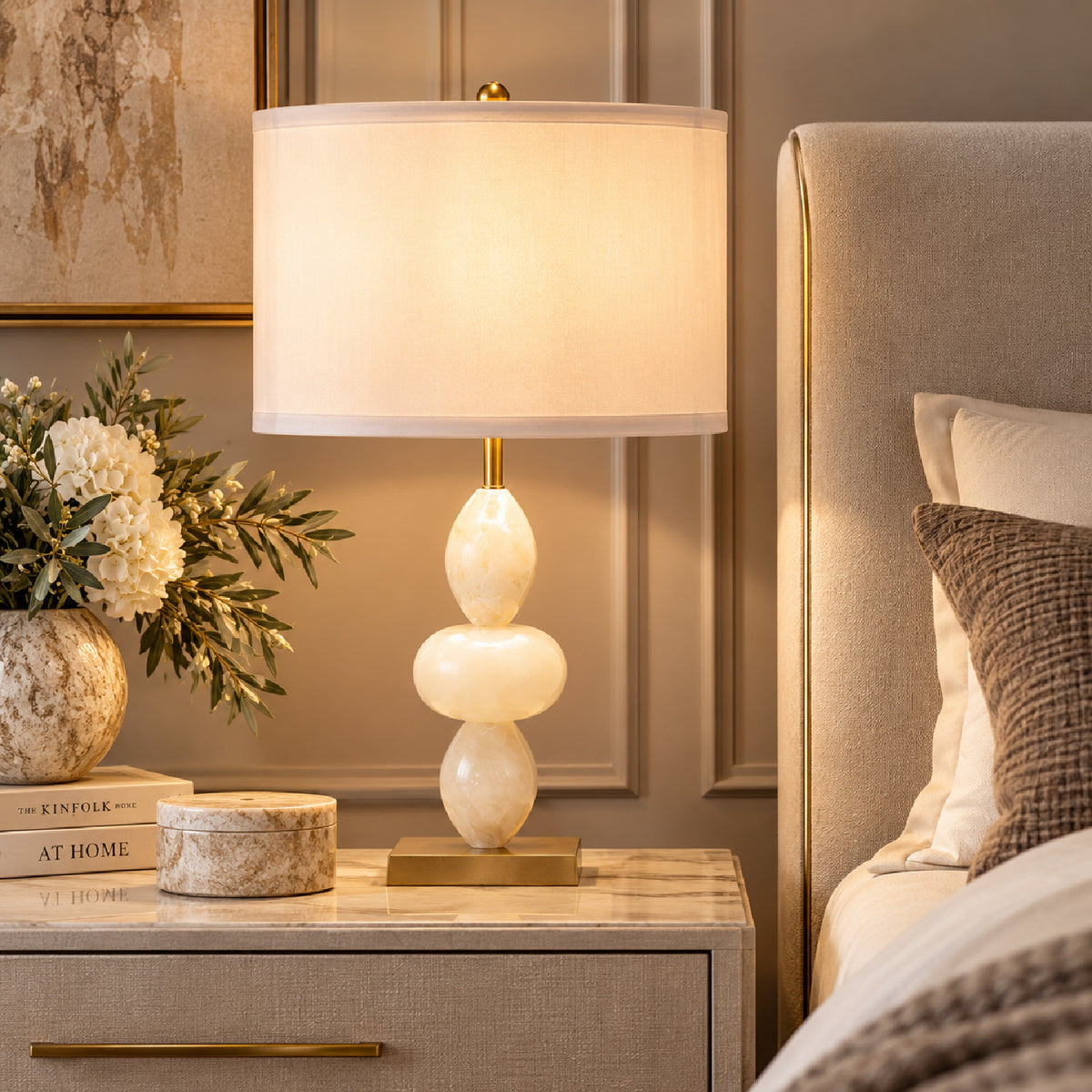 Three Tiered Round Table Lamp | OROA