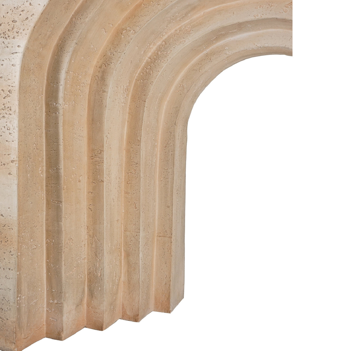 Travertine Arched Sculptural Console Table | OROA -www.oroa.com