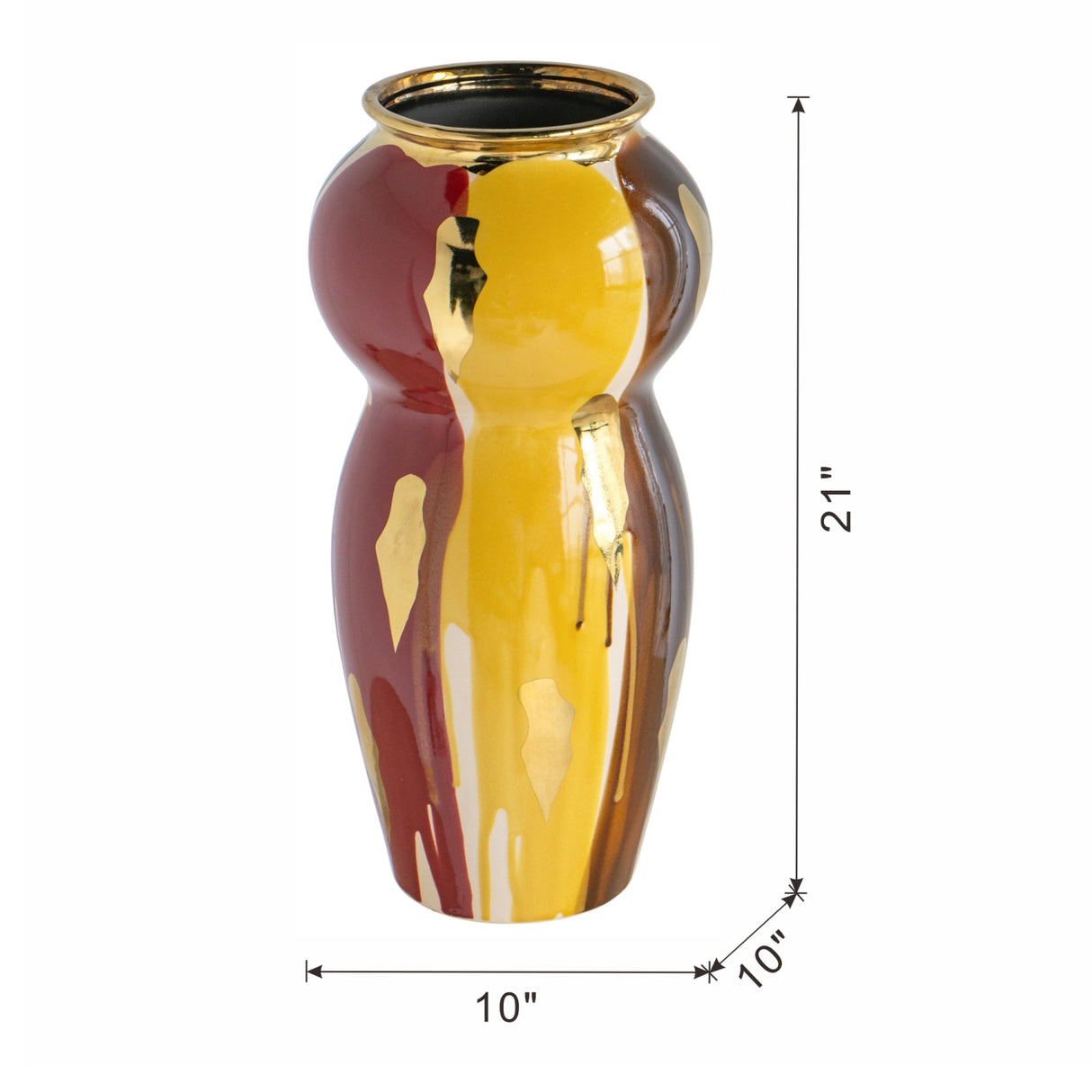 Abstract Multicolor Ceramic Vase | OROA