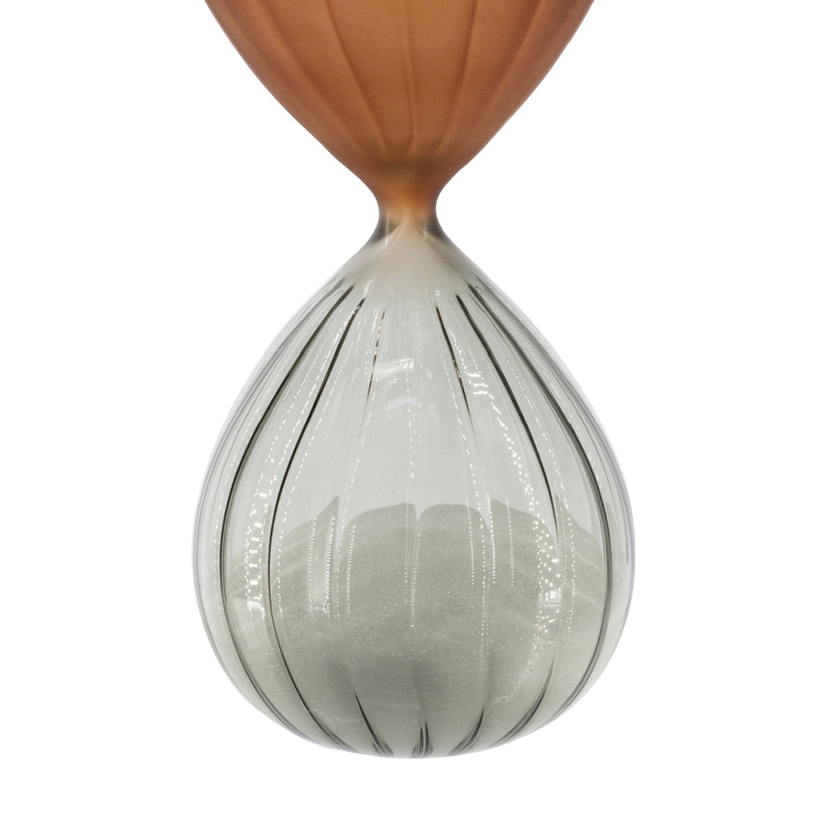 Modern European furniture - Copper & Gray Ribbed Hourglass (Set of 2) - www.oroa.com