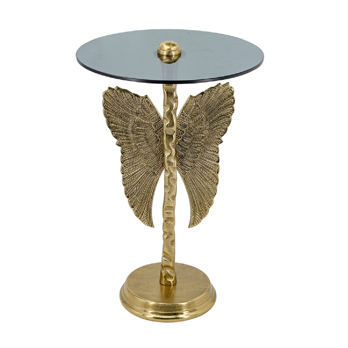 Gold Angel Wing Design Side Table | OROA