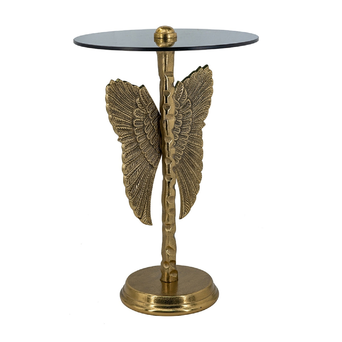 Gold Angel Wing Design Side Table | OROA