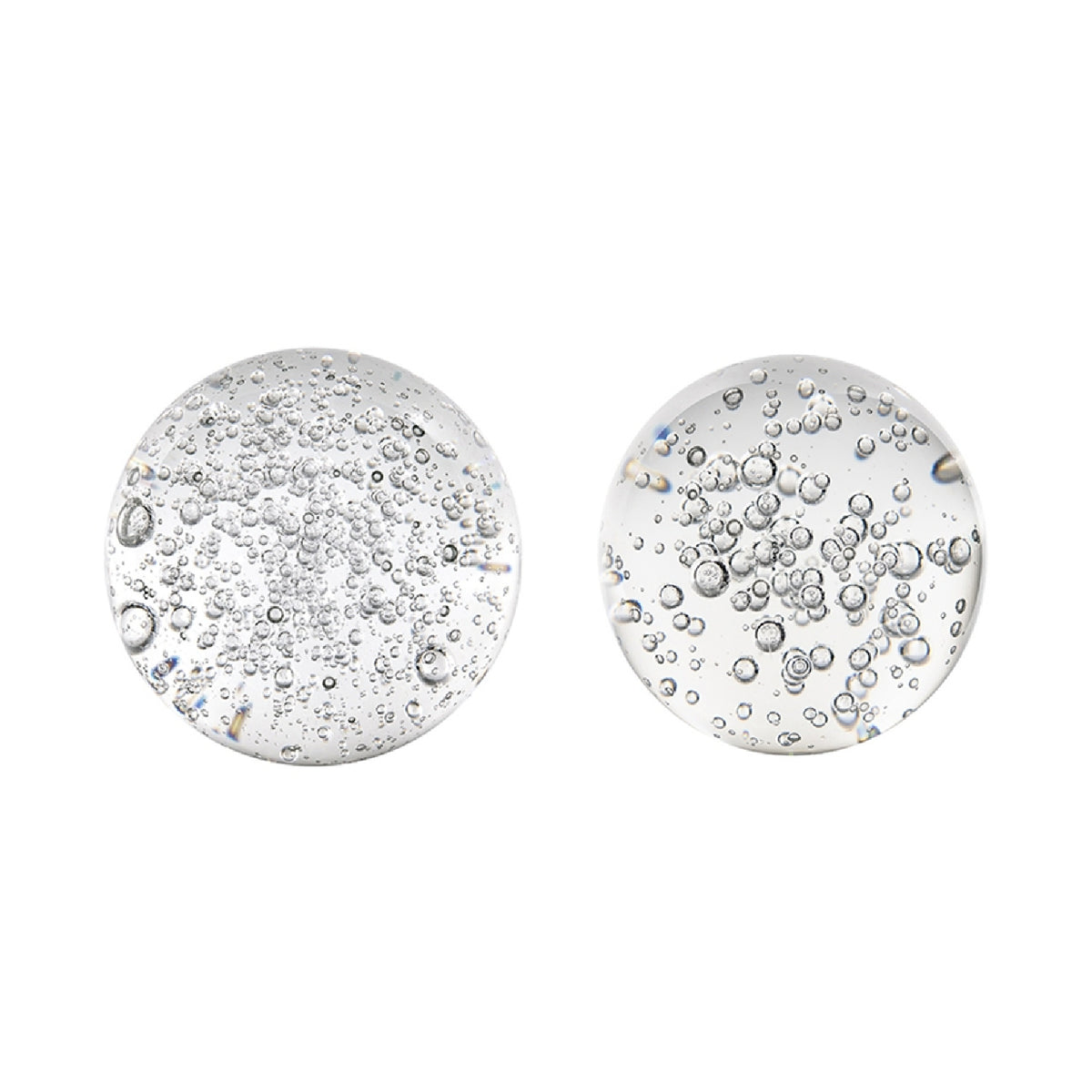 Clear Glass Spheres with Bubbles (2) | OROA