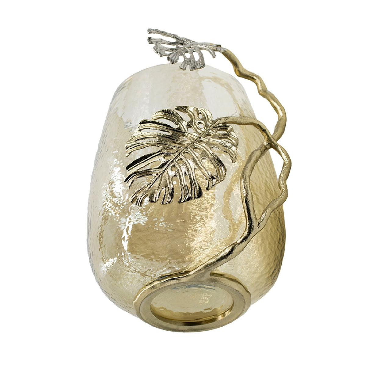 Modern European furniture - Palm Style Glass Candle Holder - www.oroa.com