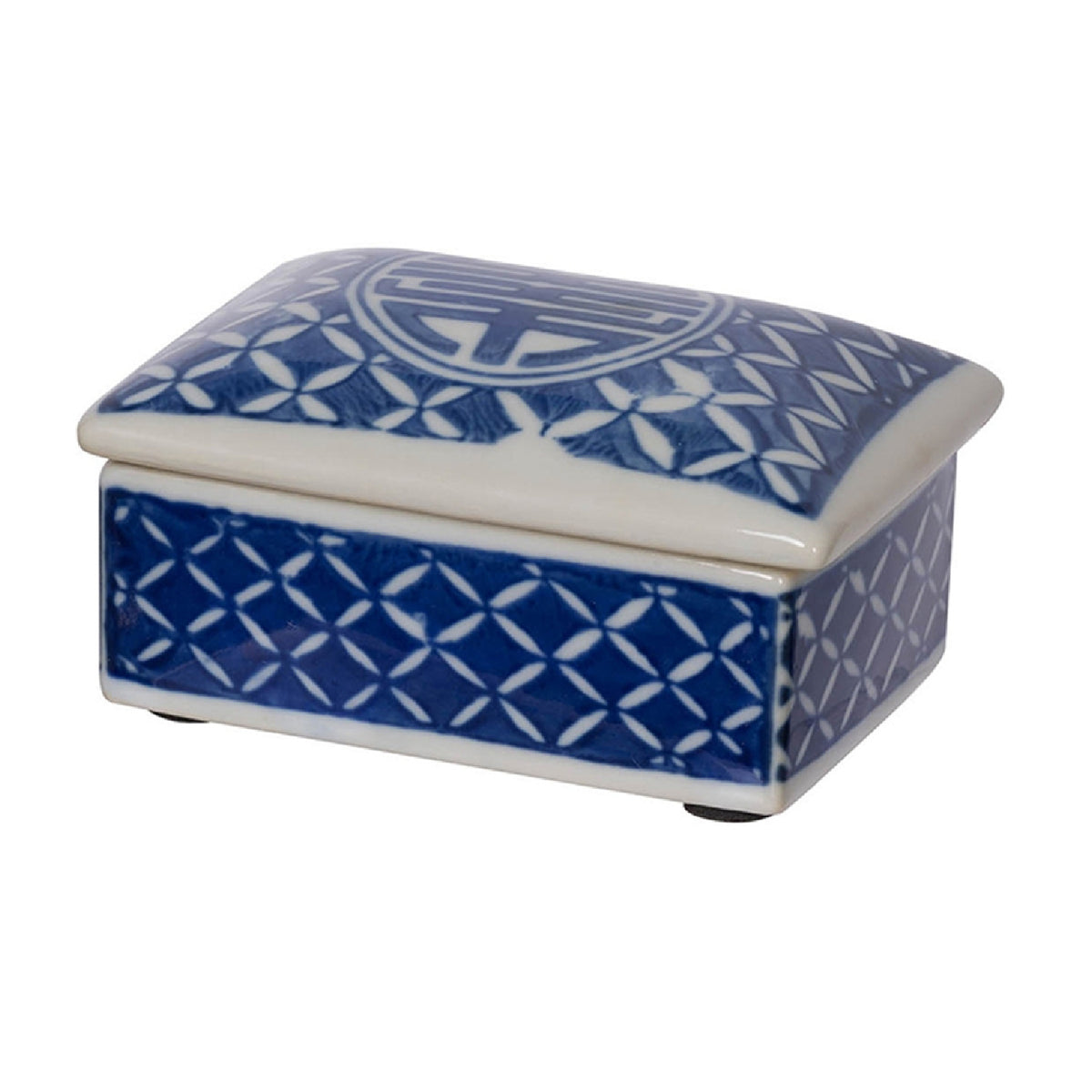 Leith Blue & White Decorative Boxes | OROA