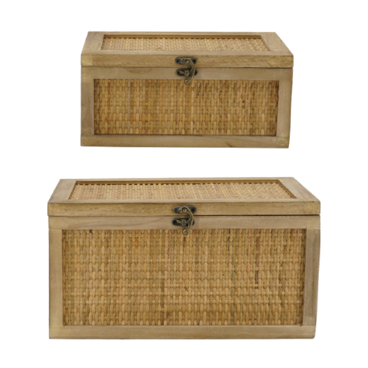 Woven Rattan Decorative Boxes (2) | OROA
