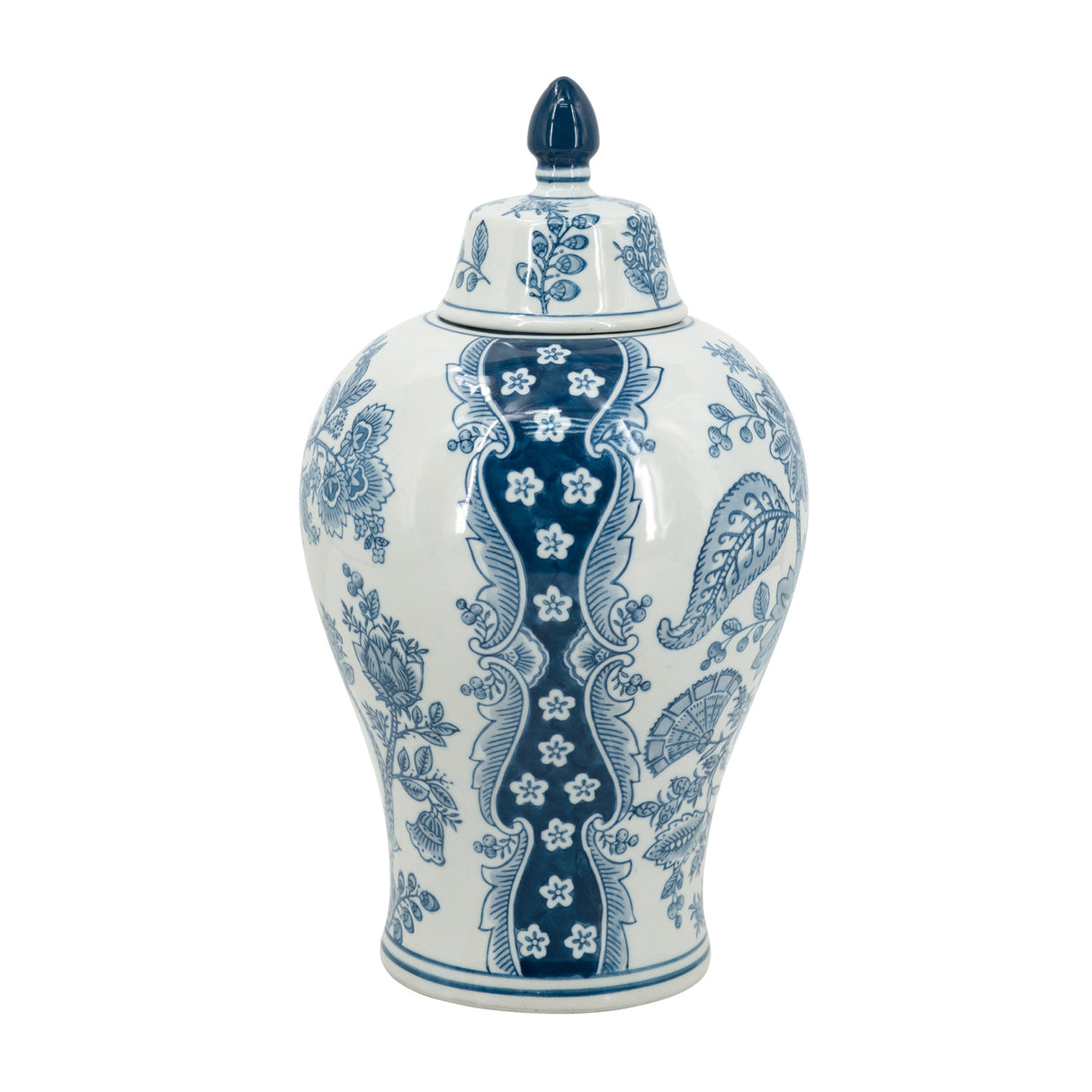 Modern European furniture - Ming-Inspired Blue and White Ginger Jar/Vase - www.oroa.com
