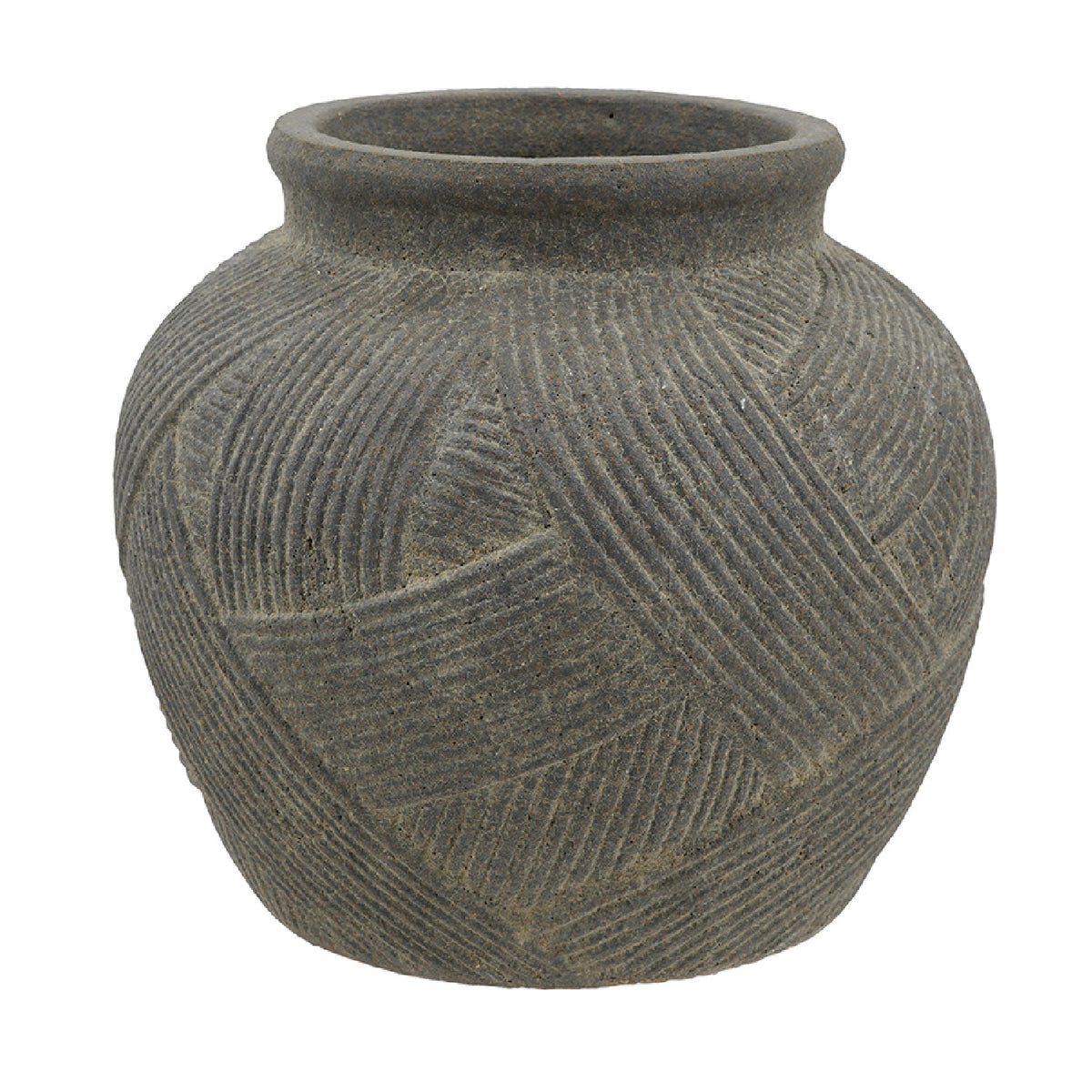 Gray Terracotta Flower Vase | OROA