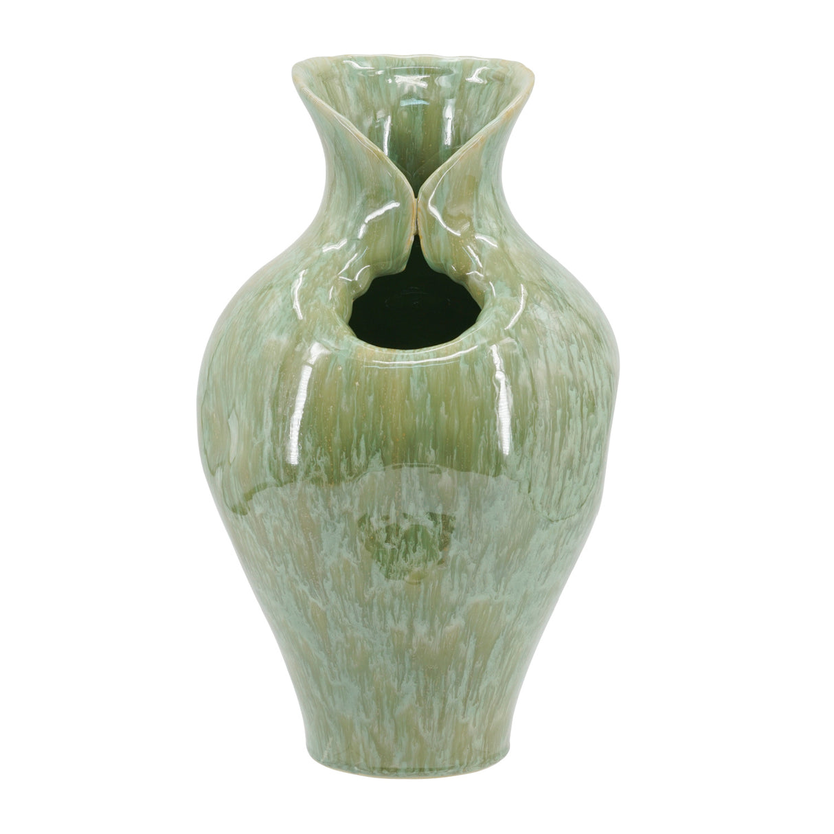 Sage Green Sculptural Ceramic Vase | OROA