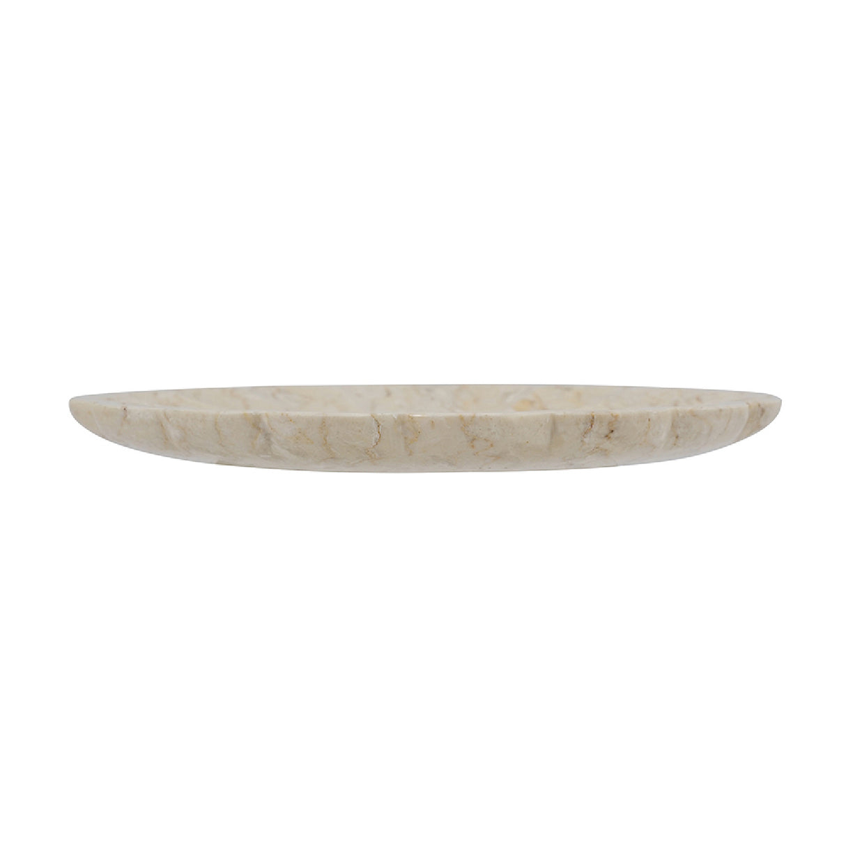 Scalloped Natural Marble Decorative Tray | OROA