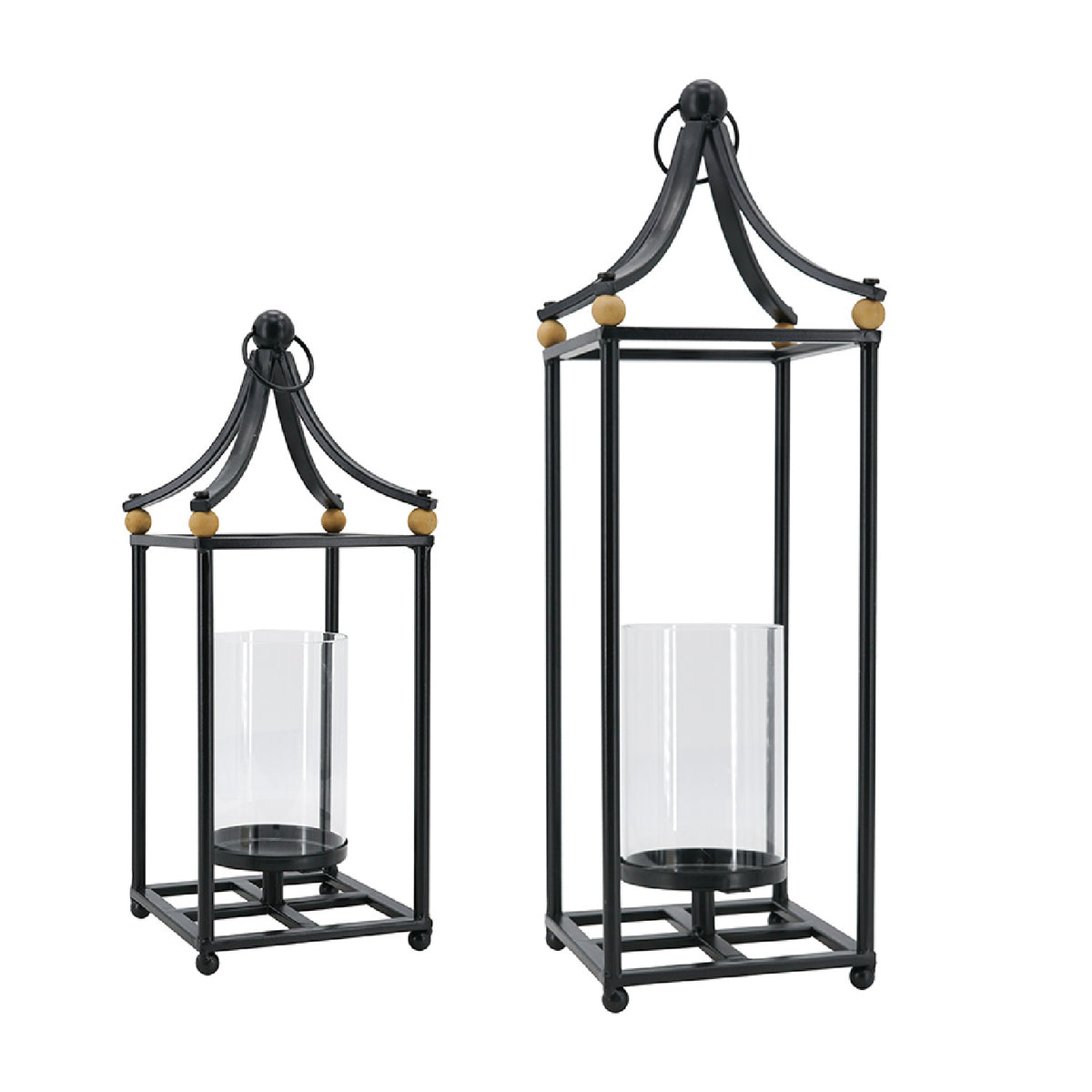 Arched Black Iron Lanterns (2) | OROA