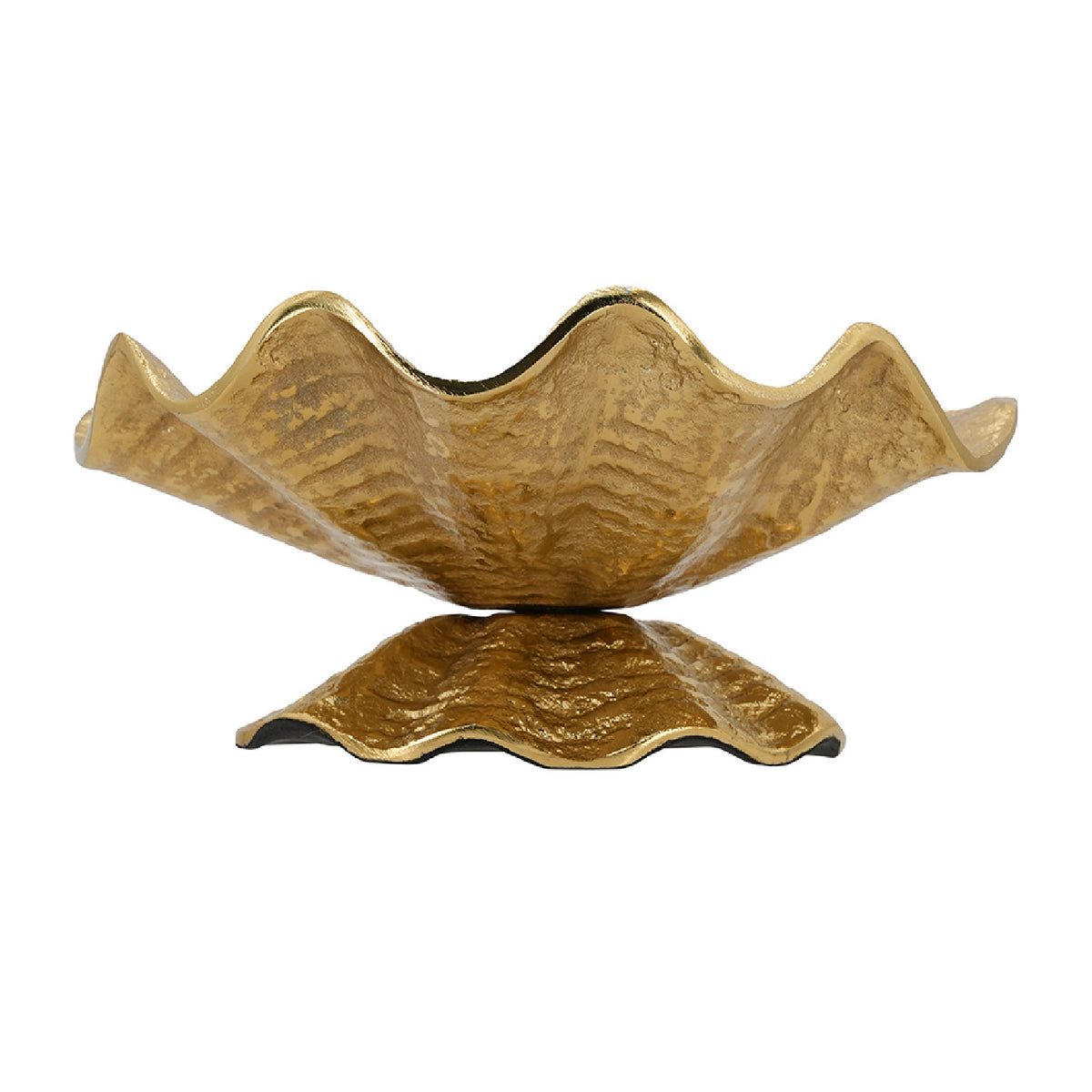 Aluminum Footed Gold Decorative Bowl | OROA