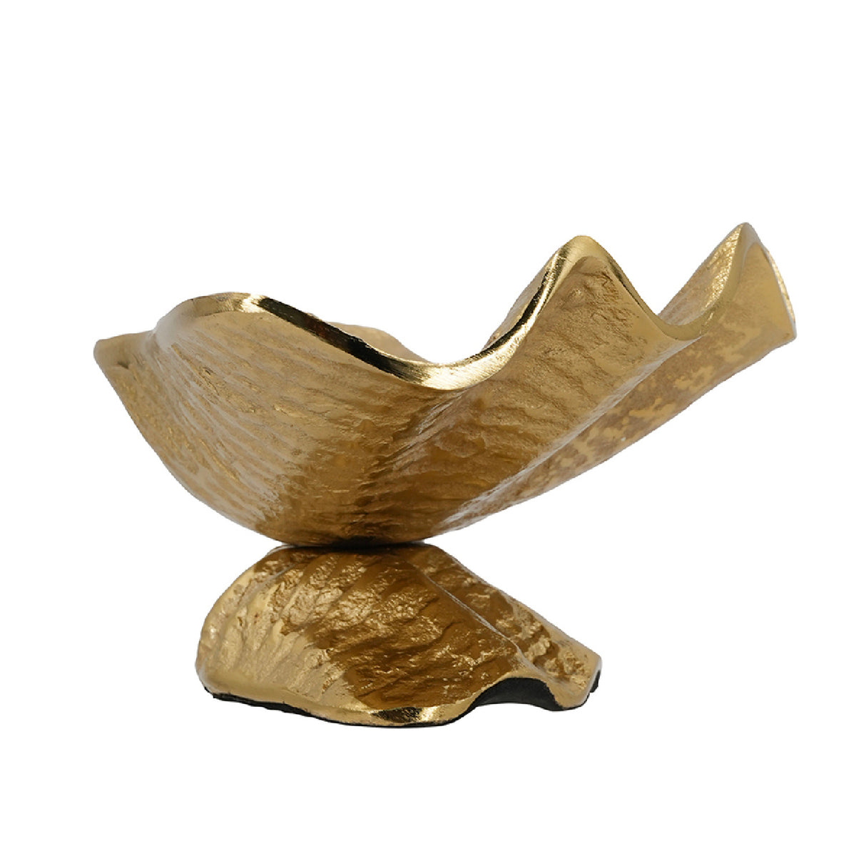 Aluminum Footed Gold Decorative Bowl | OROA
