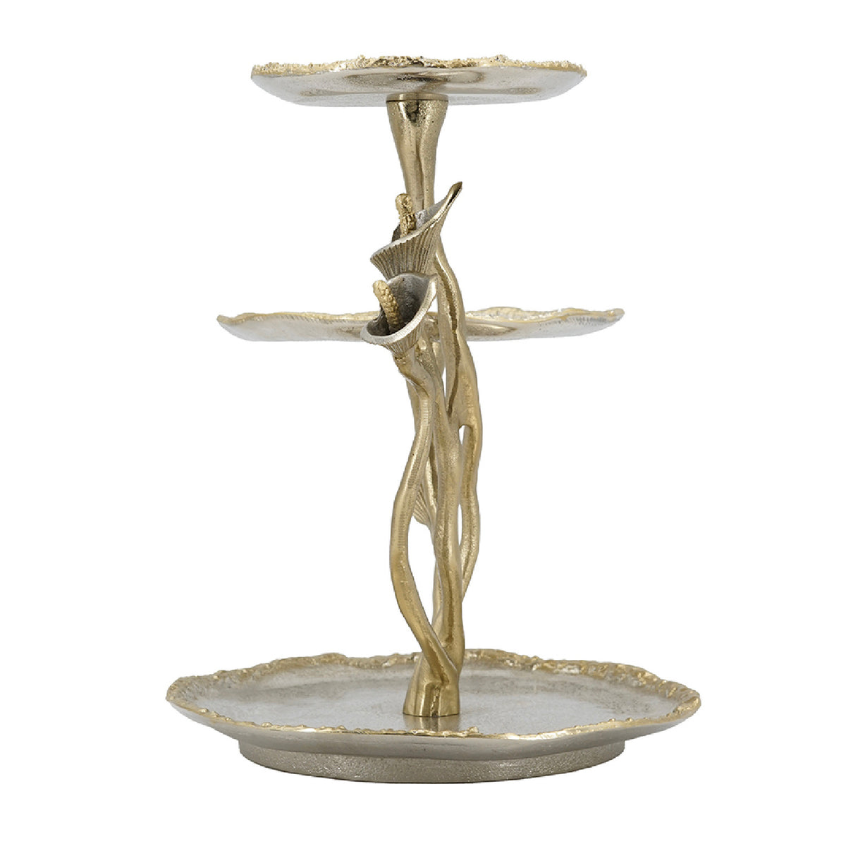 3-Tier Calla Lily Decorative Tray | OROA