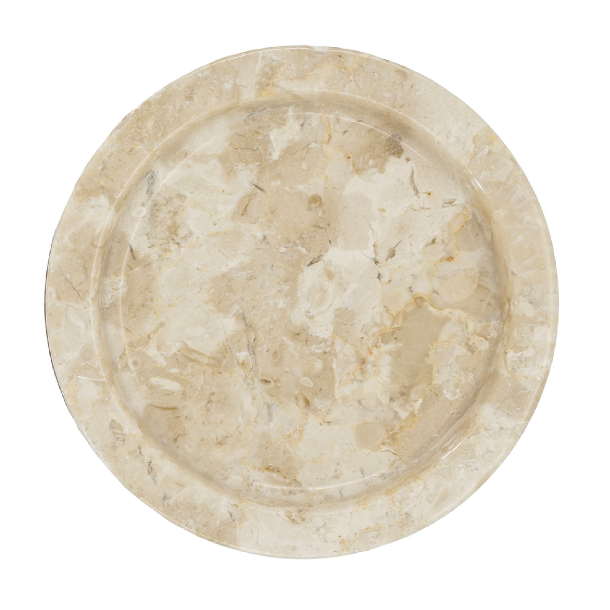 Teak Wood and Marble Tapered Candle Holder - S | OROA