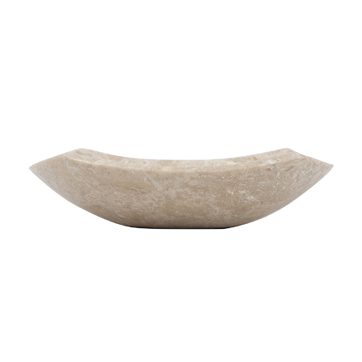 Modern European furniture - Warm Beige Marble Decorative Shallow Bowl Plate - www.oroa.com