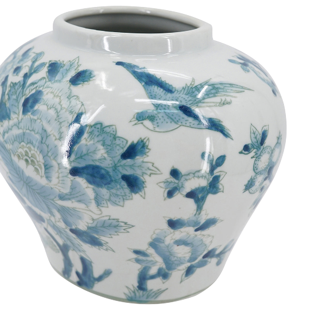 Blue and White Porcelain Ginger Jar | OROA