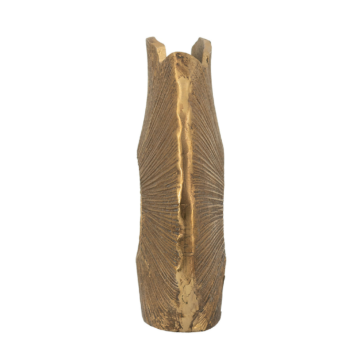 Gold Leaf-Inspired Aluminum Vase | OROA
