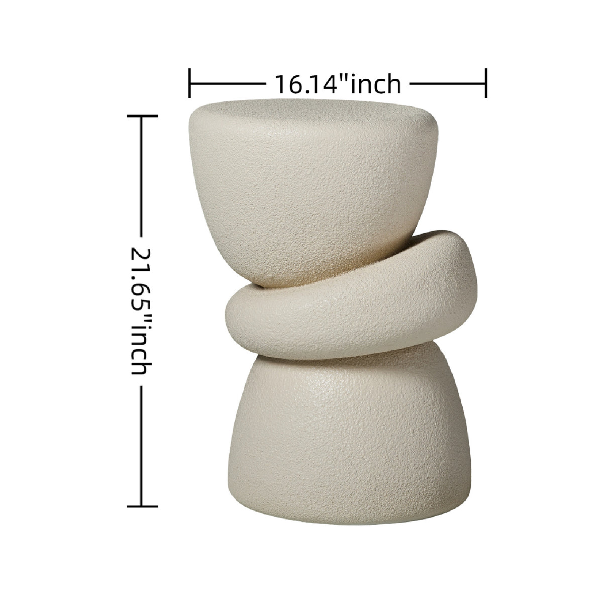 Fiberglass Sculptural Side Table | OROA