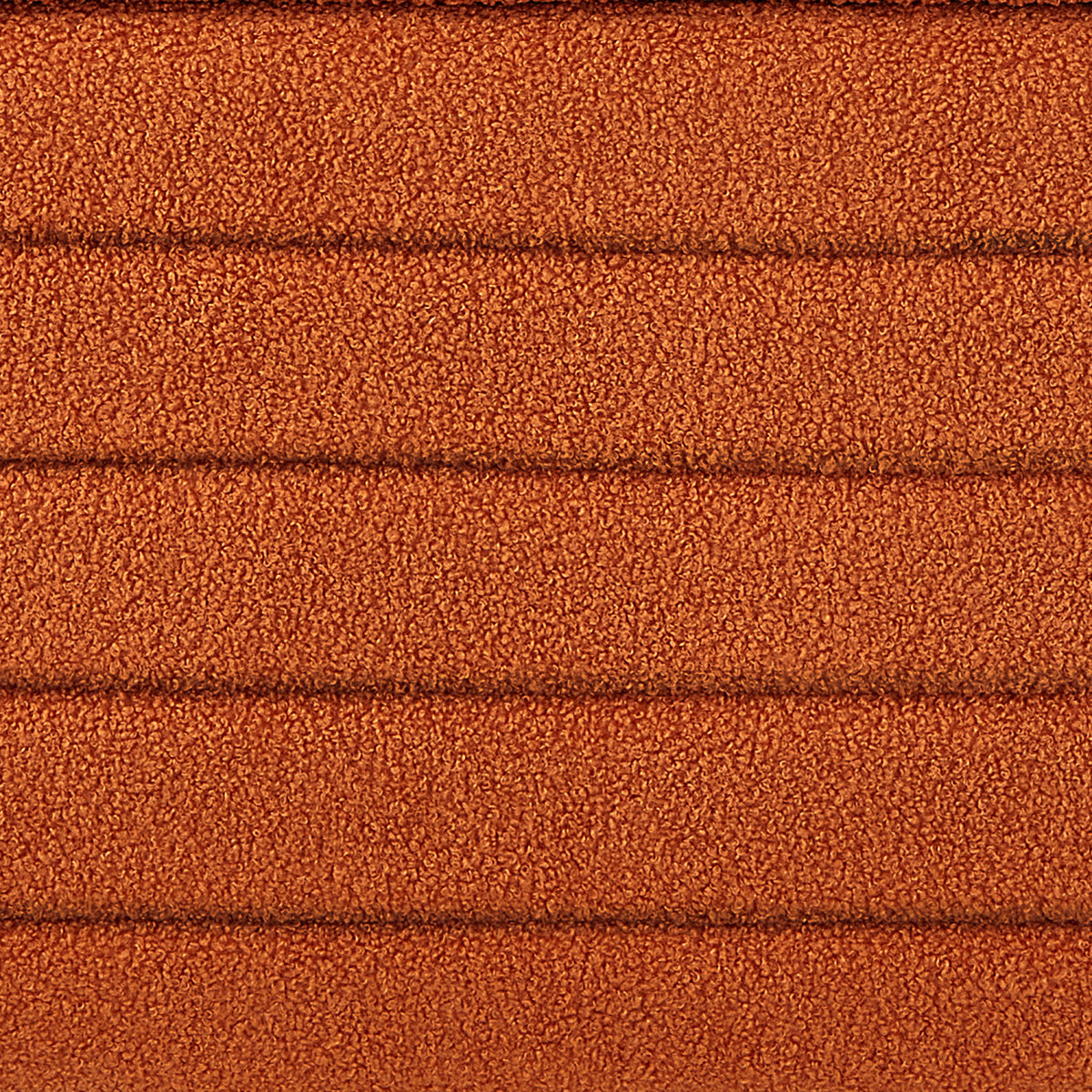 Orange Boucle Upholstered Storage Ottoman Bench | OROA