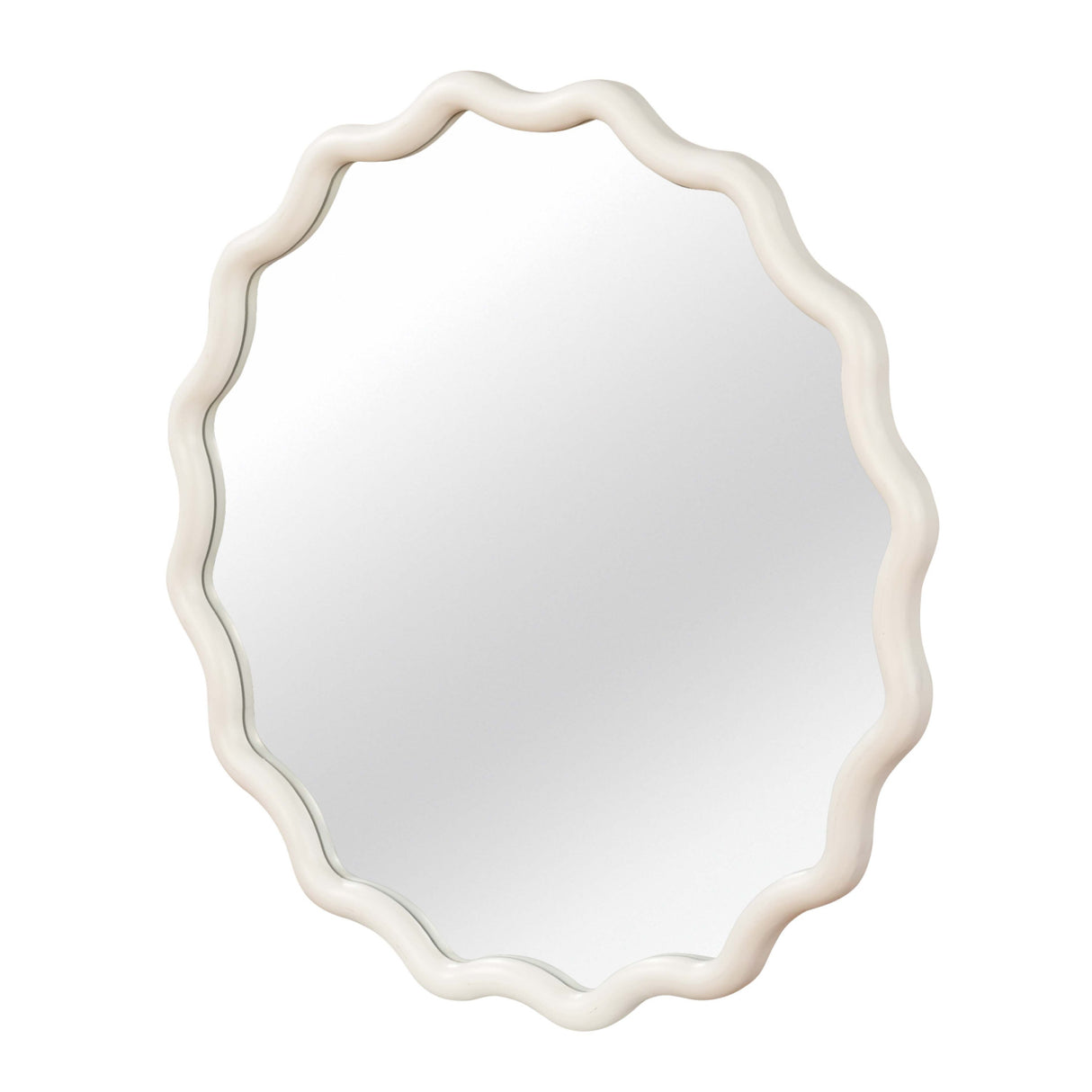 Wavy Wood Frame Wall Mirror | OROA