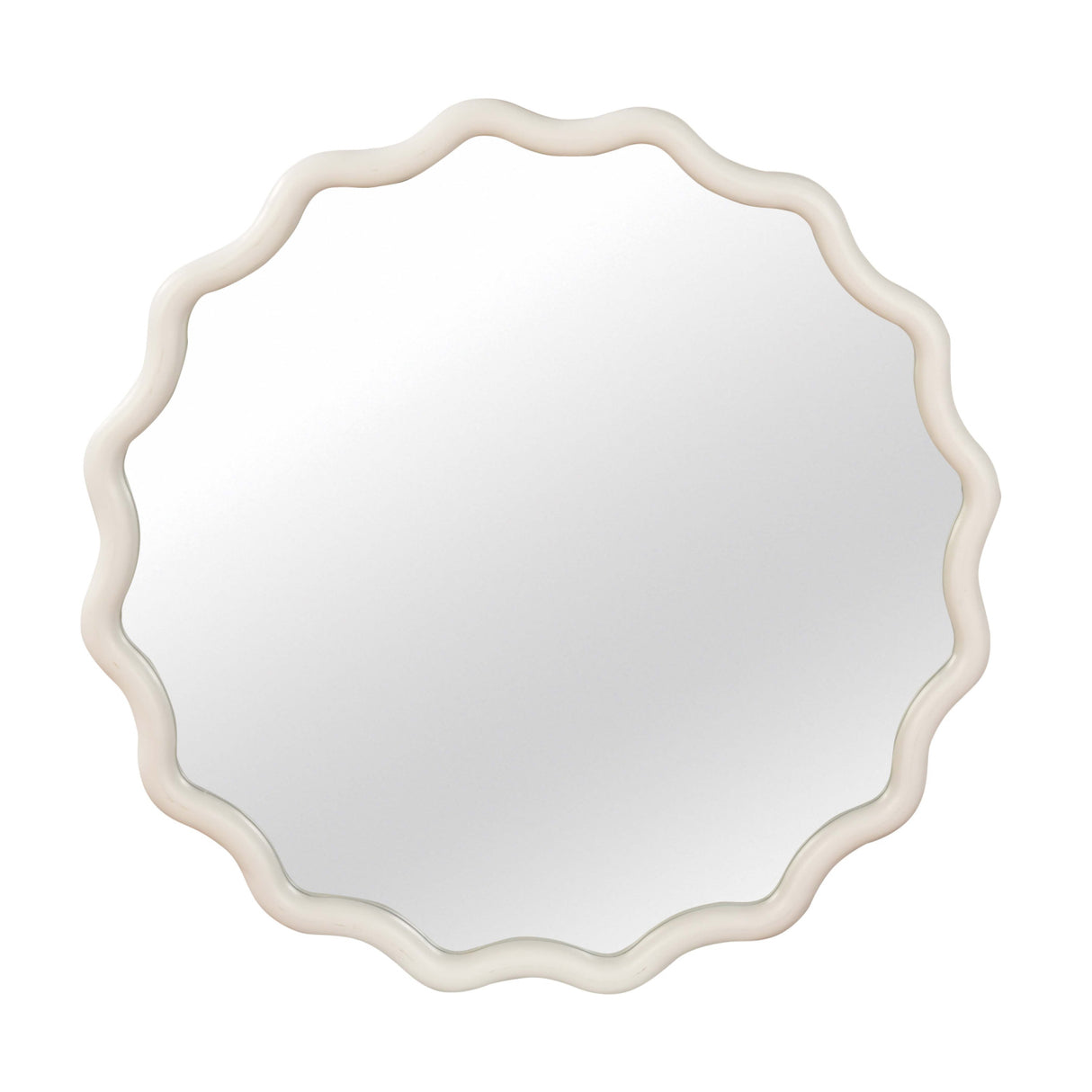 Wavy Wood Frame Wall Mirror | OROA