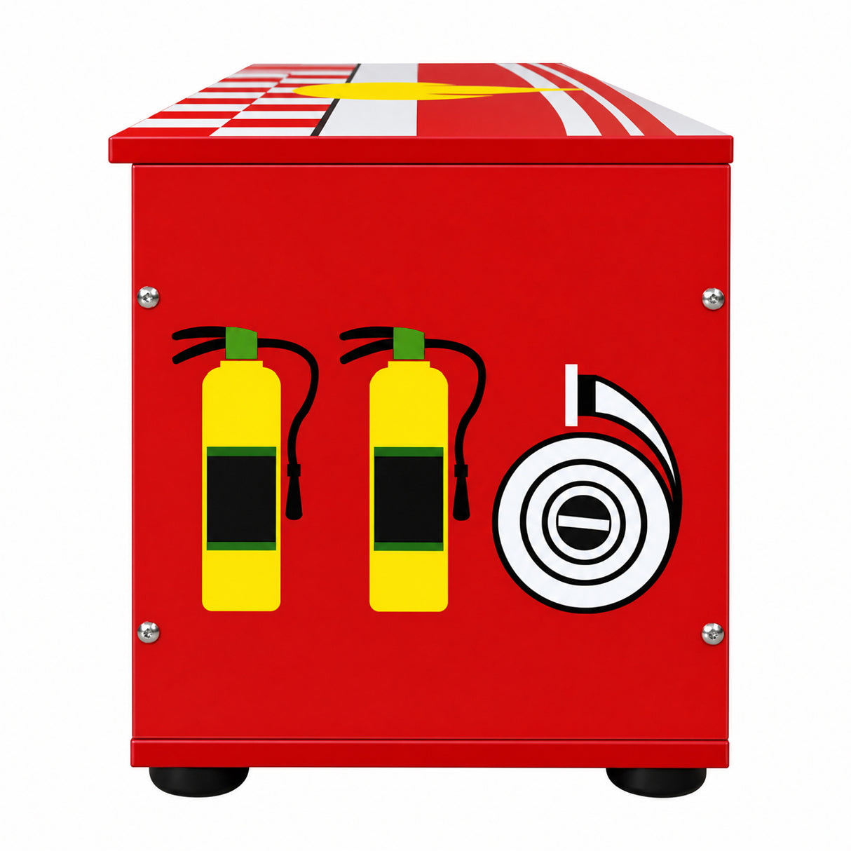 Fire Truck Storage Soft-Close Toy Box | OROA Kids