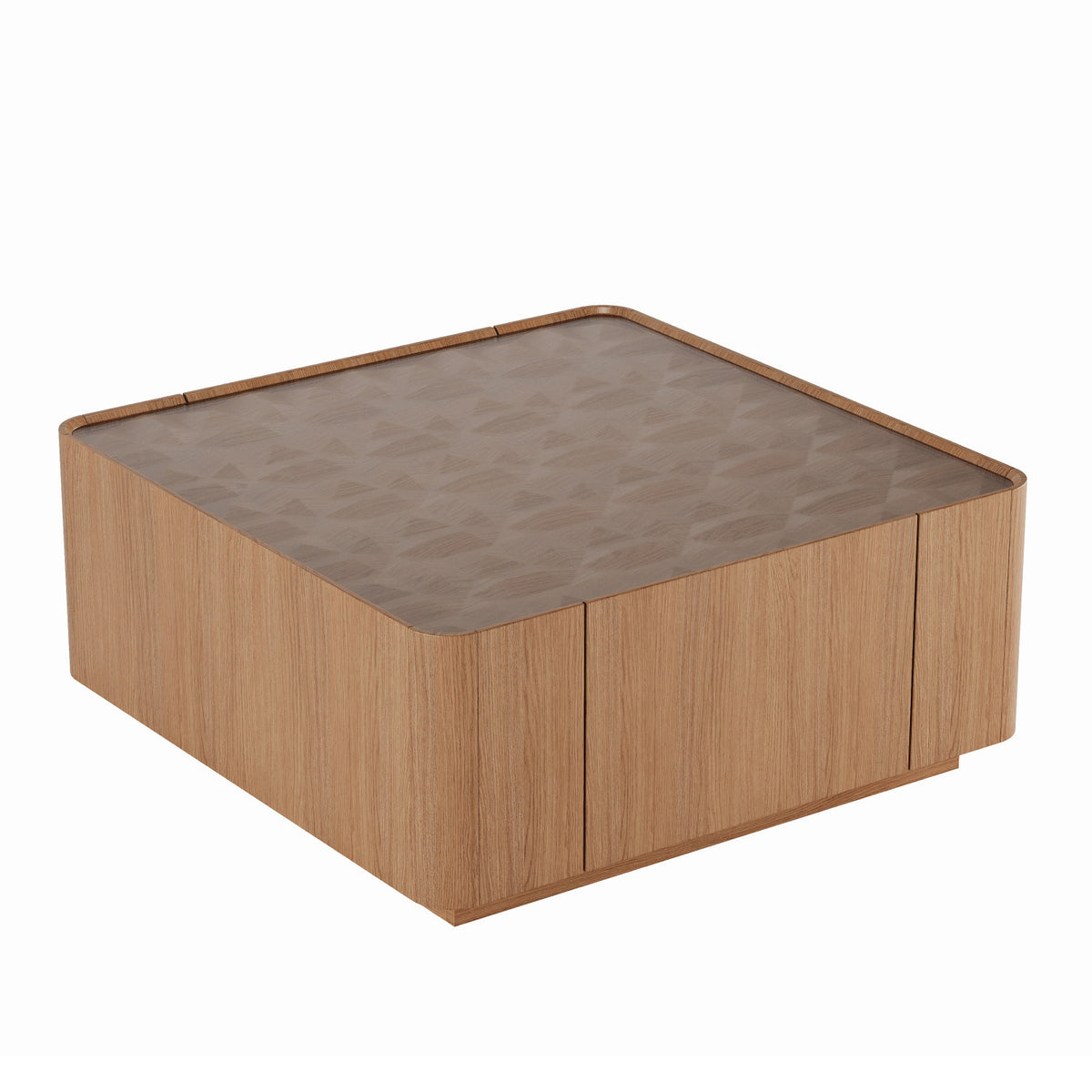 Modern European furniture - Modern Wooden Square Coffee Table - www.oroa.com