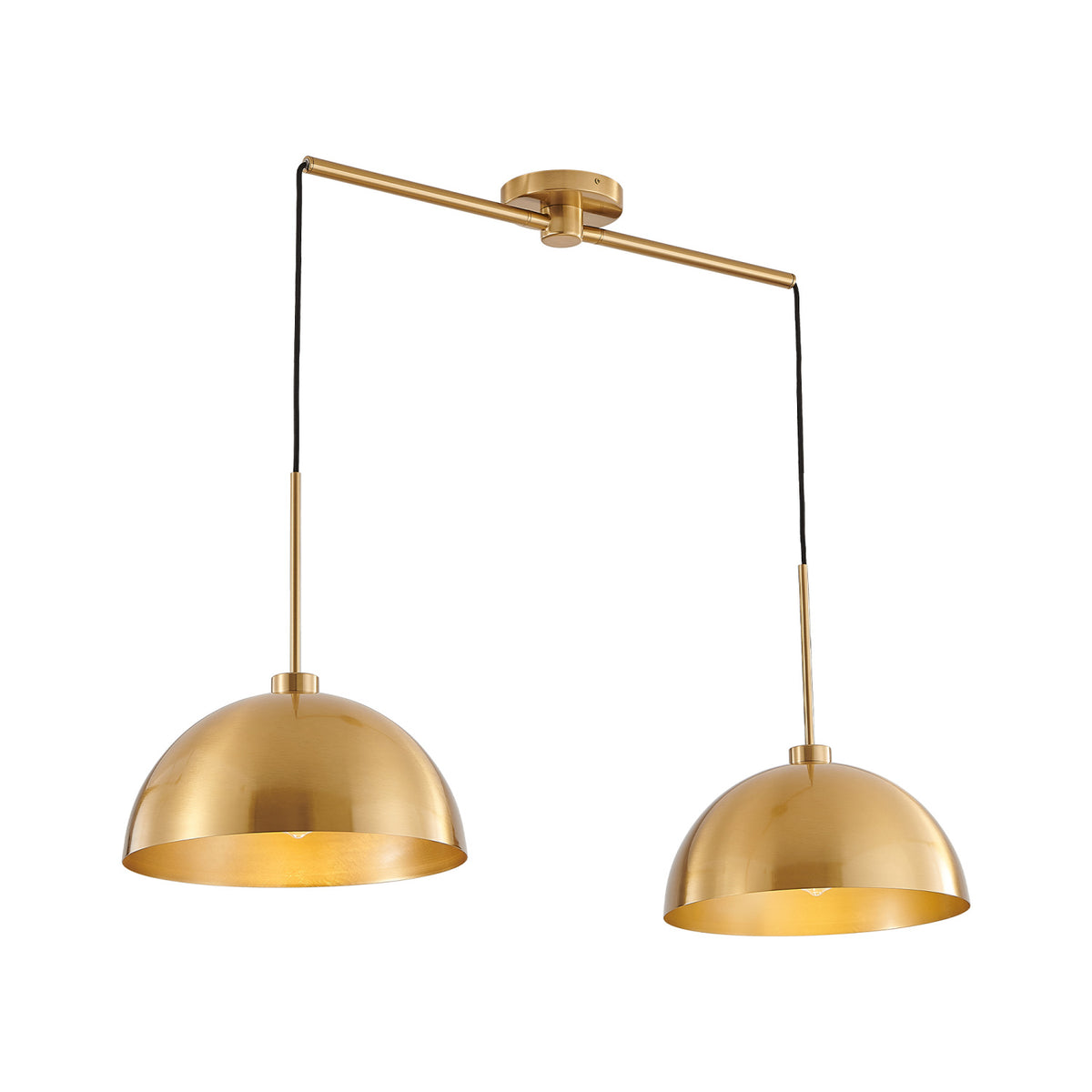 Industrial Copper Double Pendant Light | OROA