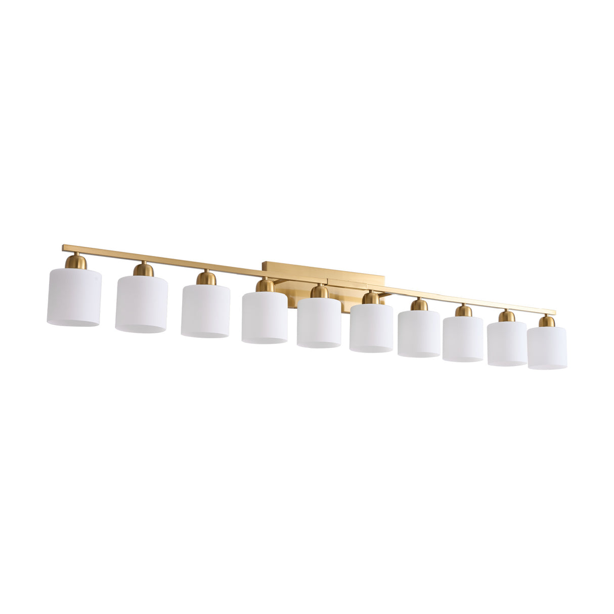 65" Gold 10-Light Vanity Wall Fixture | OROA