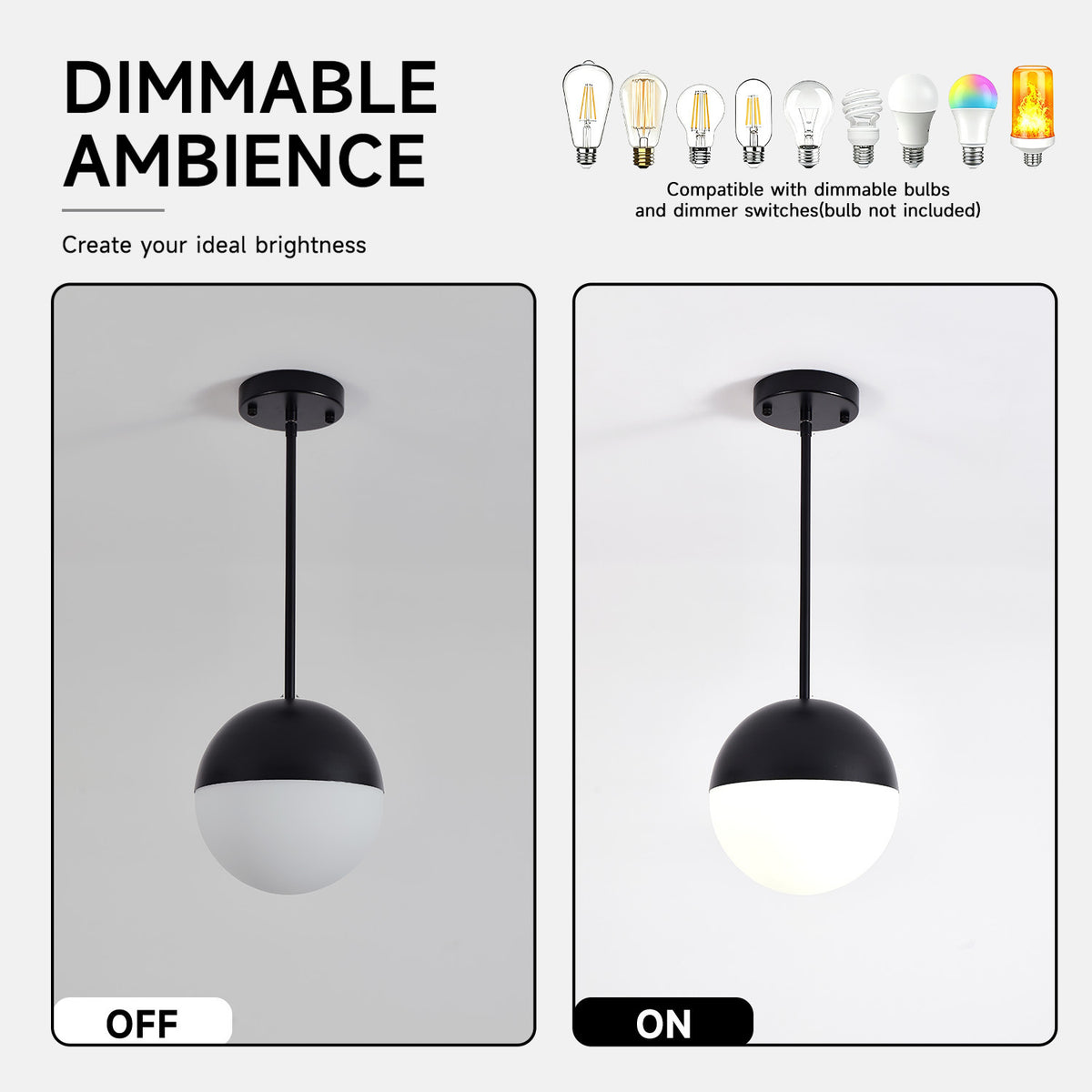 Modern European furniture - Mid-Century Modern Black Pendant Lights (2) |- www.oroa.com