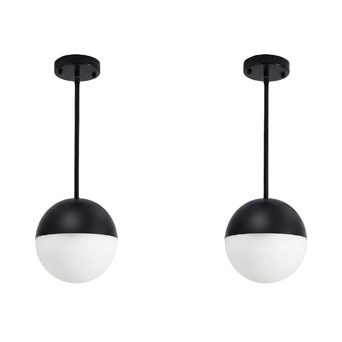 Modern European furniture - Mid-Century Modern Black Pendant Lights (2) |- www.oroa.com